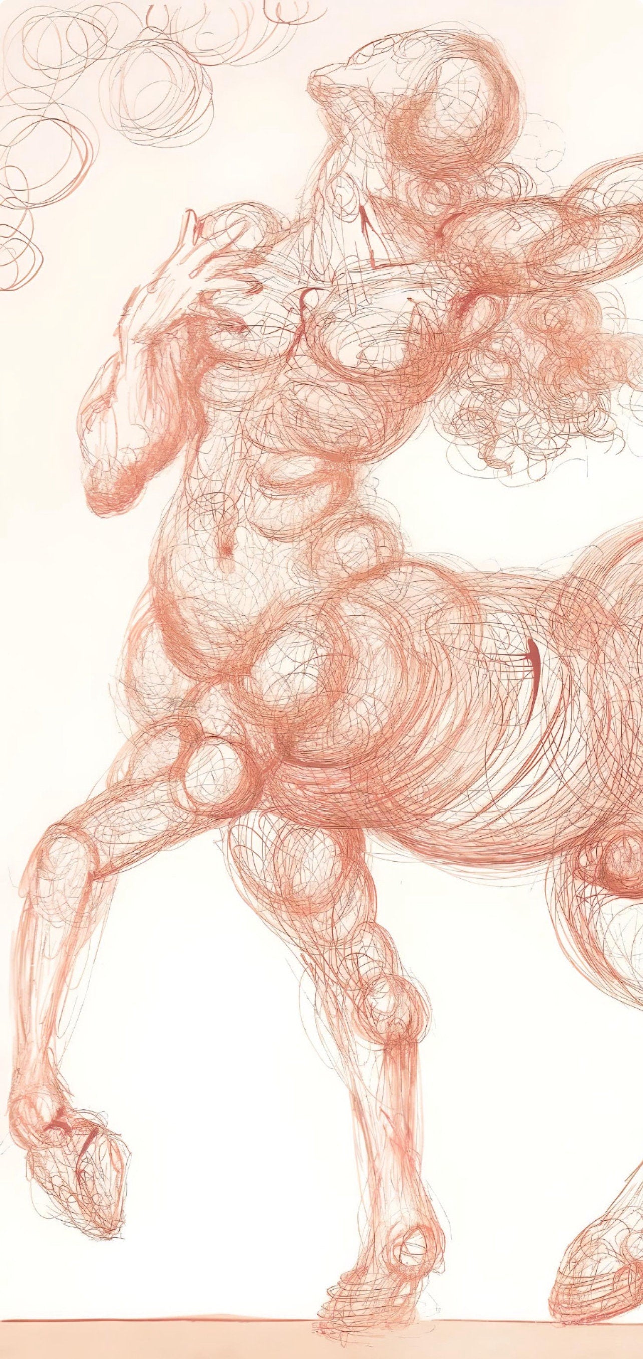 Salvador Dali, The Centaur (Michler/Lpsinger 1039-1138; Field 189-200), La Divine Comdie, Woodcut