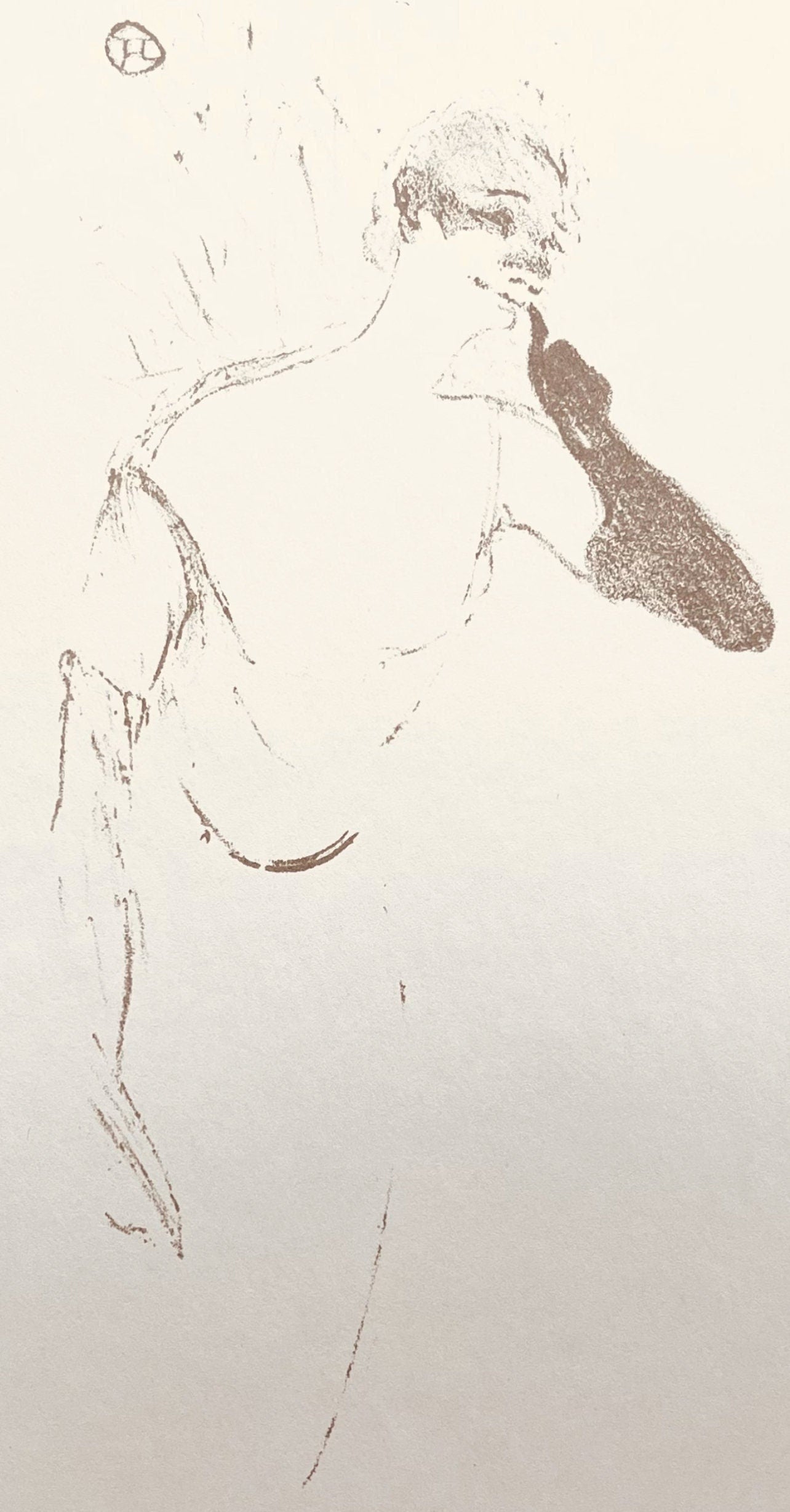 Henri De Toulouse-Lautrec, Composition, Yvette Guilbert Vue Par Toulouse-Lautrec, Lithograph