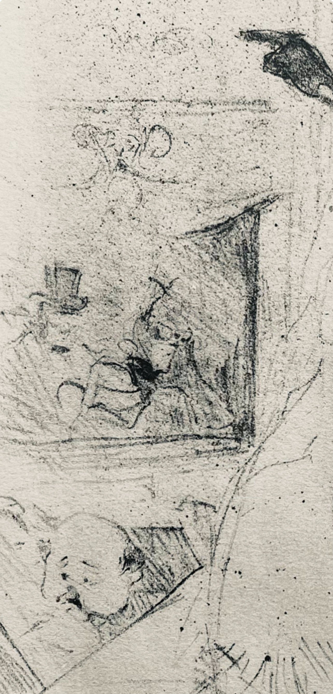Henri De Toulouse-Lautrec, Composition, Yvette Guilbert Vue Par Toulouse-Lautrec, Lithograph