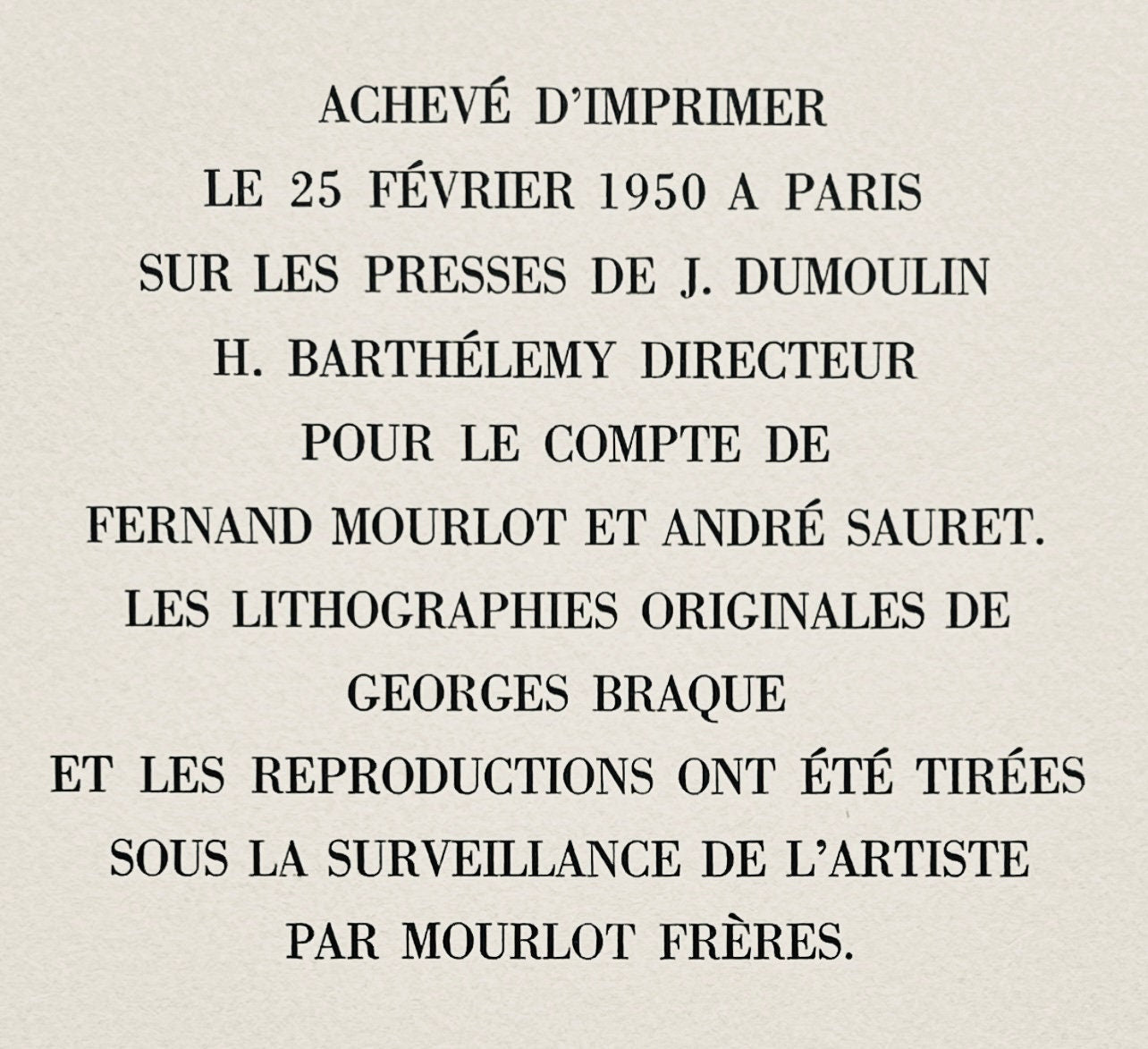 Georges Braque, La Petite Corbeille, Une Aventure Mthodique