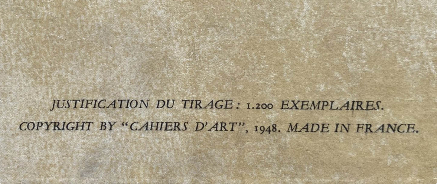 Pablo Picasso, Composition, Carnet De Dessins De Picasso, Cahiers Dart, Lithograph