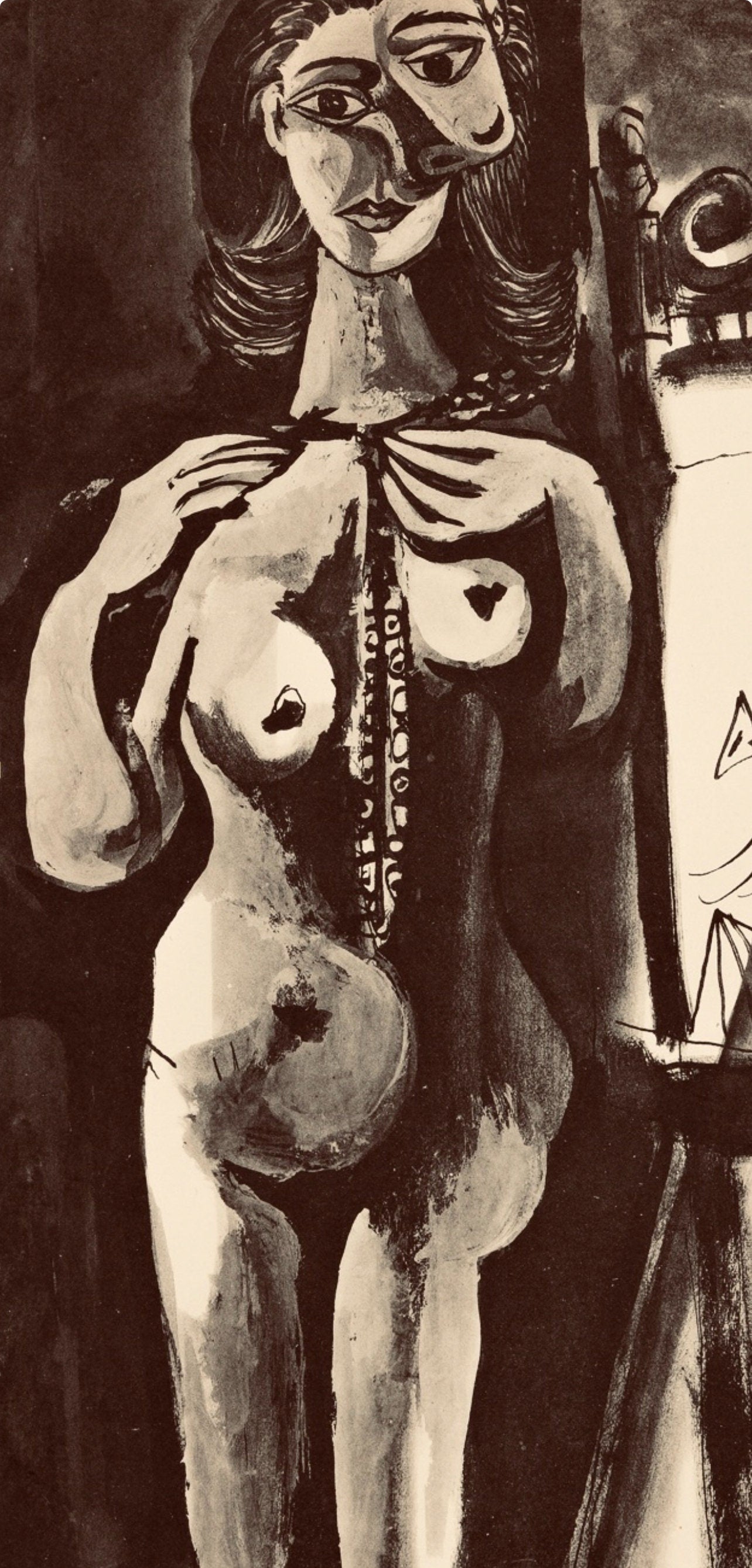 Pablo Picasso, Composition, Carnet De Dessins De Picasso, Cahiers Dart, Lithograph