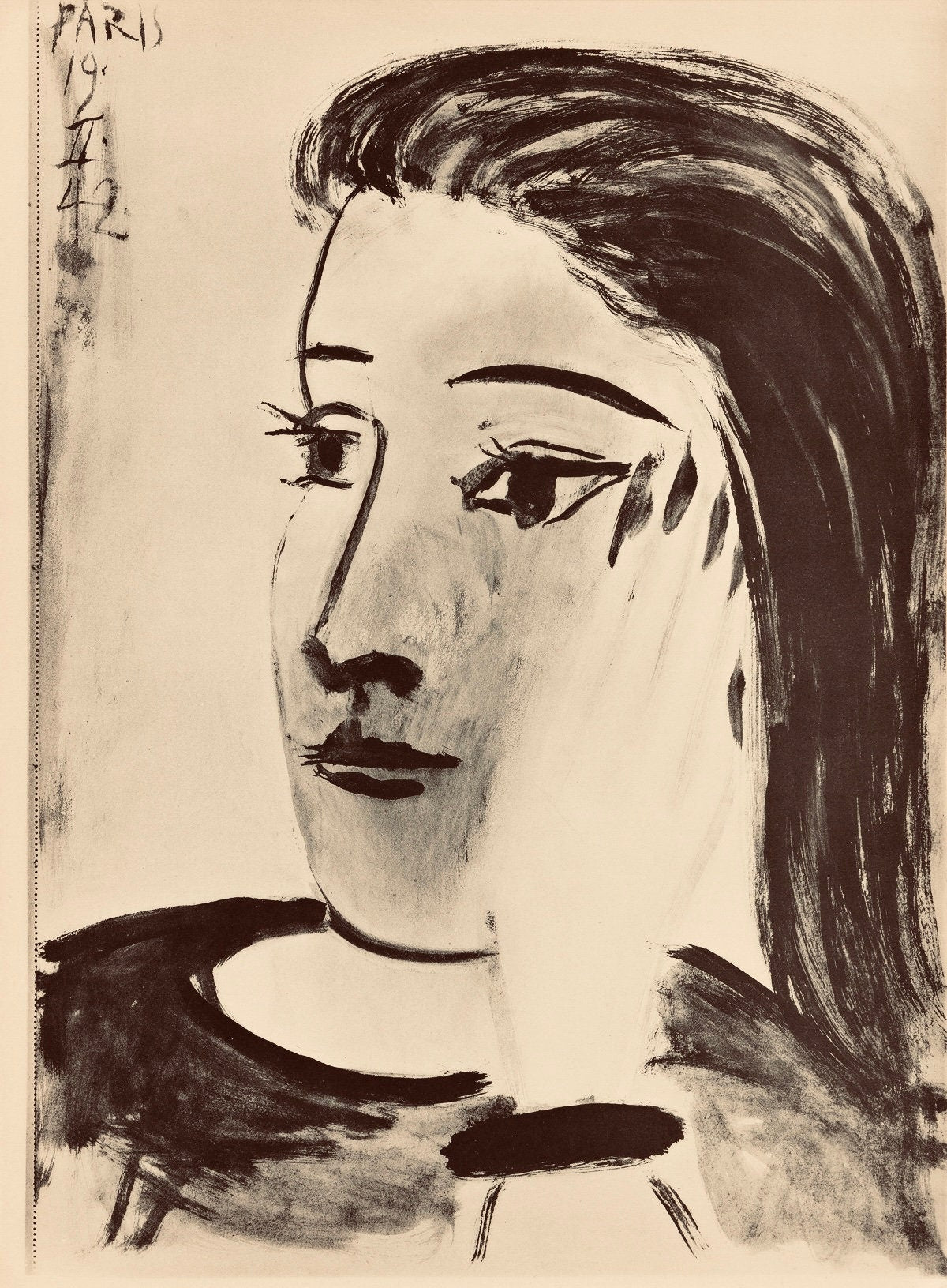 Pablo Picasso, Composition, Carnet De Dessins De Picasso, Cahiers Dart, Lithograph