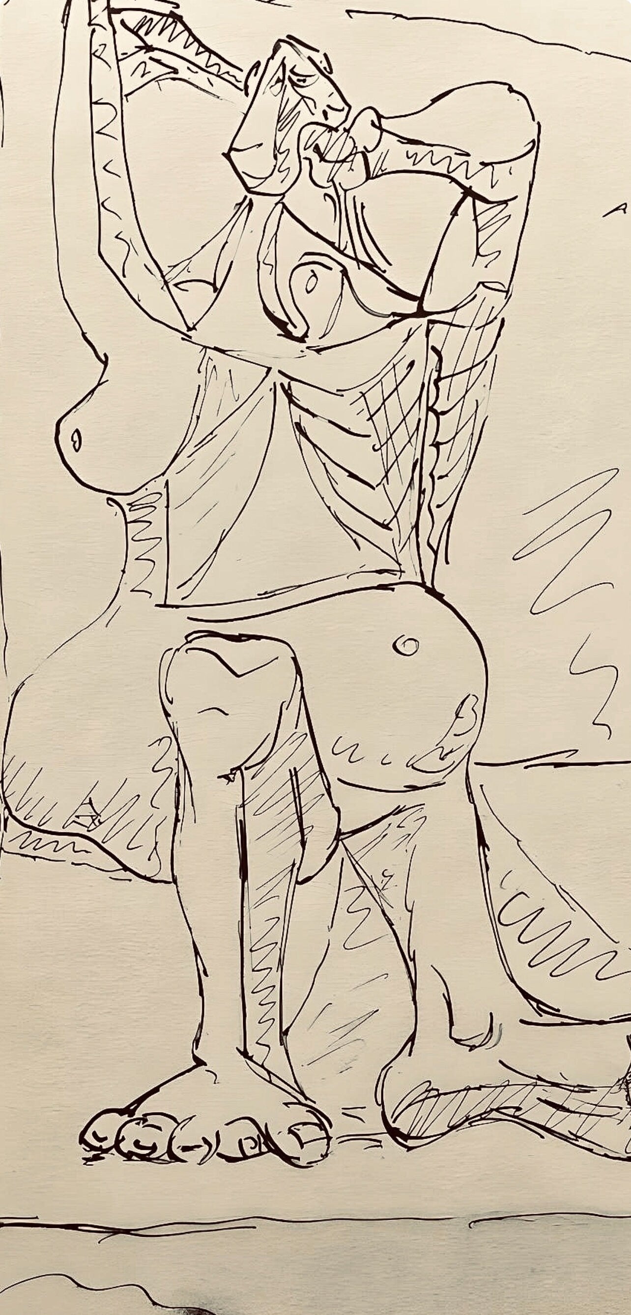 Pablo Picasso, Composition, Carnet De Dessins De Picasso, Cahiers Dart, Lithograph