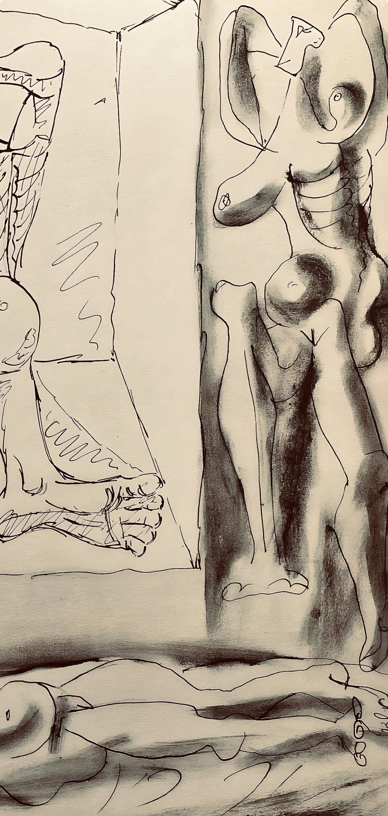 Pablo Picasso, Composition, Carnet De Dessins De Picasso, Cahiers Dart, Lithograph