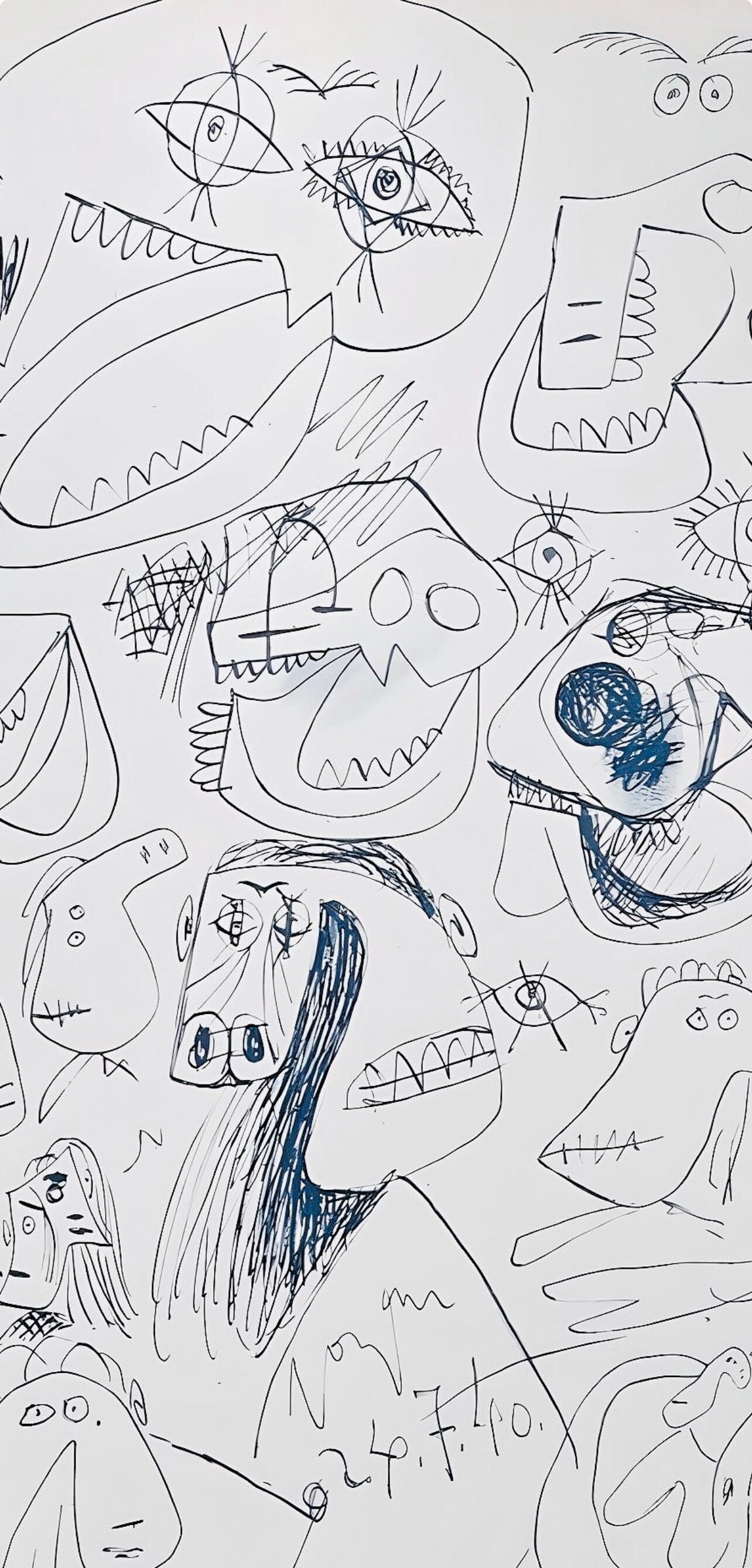 Pablo Picasso, Composition, Carnet De Dessins De Picasso, Cahiers Dart, Lithograph