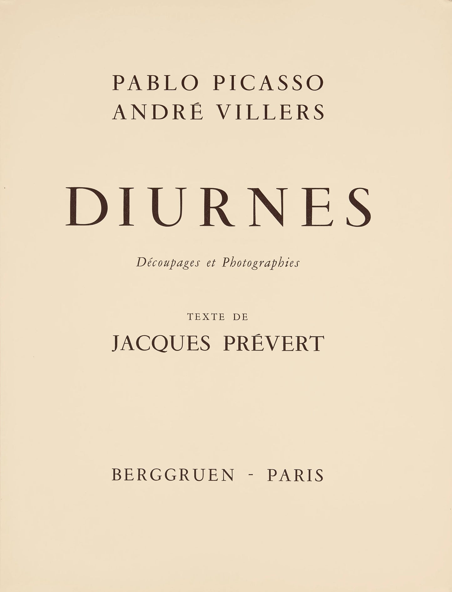 Pablo Picasso, Composition (Bloch 112; Kibbey 1466; Goeppert 115), Diurnes Dcoupages Et