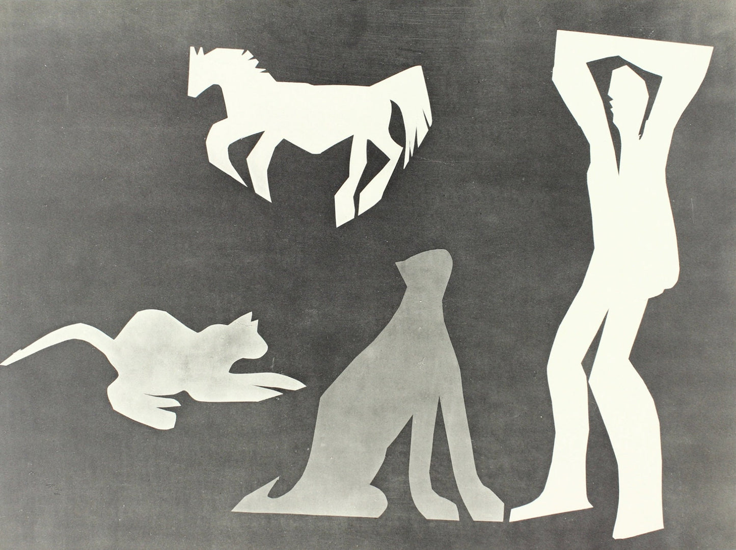 Pablo Picasso, Composition (Bloch 112; Kibbey 1466; Goeppert 115), Diurnes Dcoupages Et