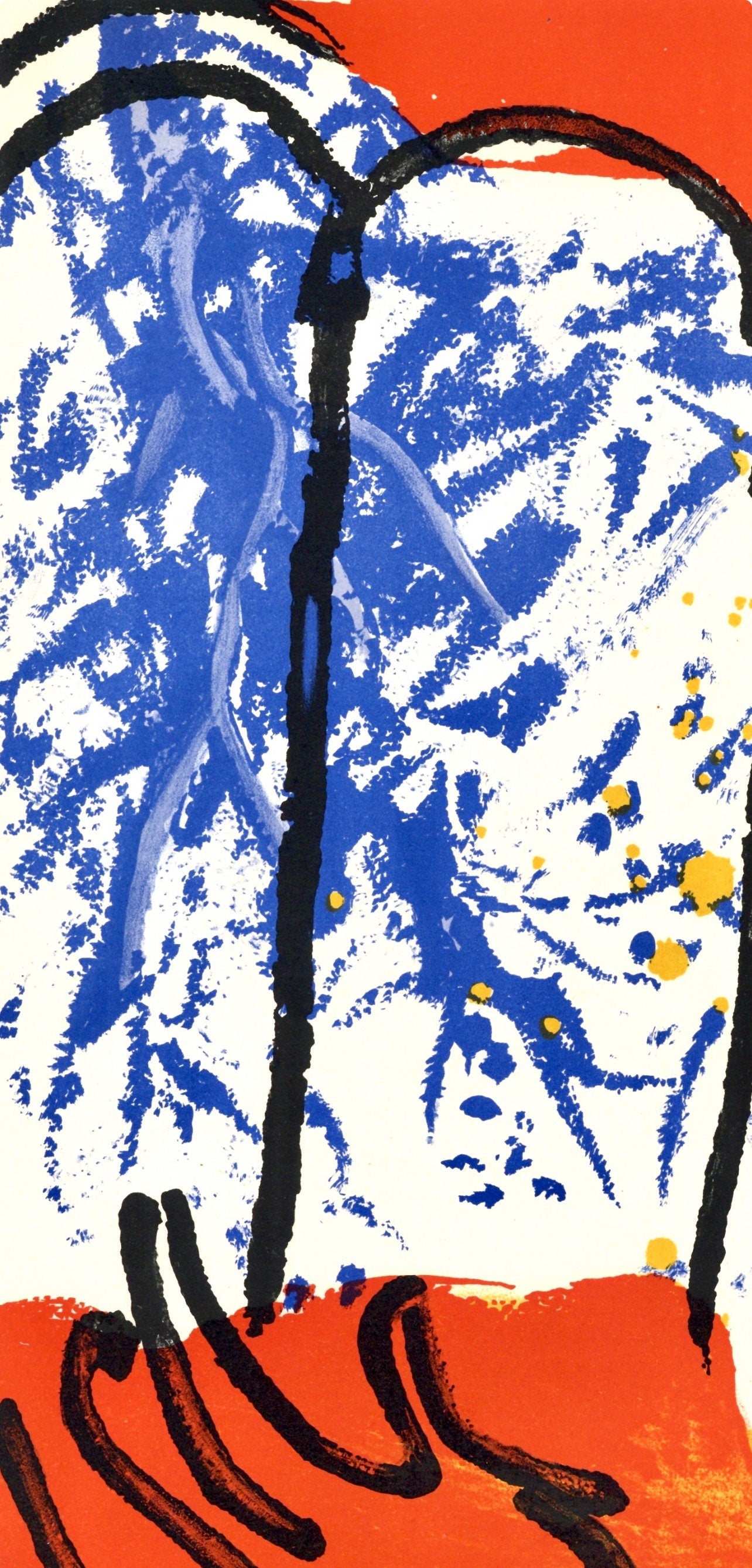 Marc Chagall, Moses Iii (Mourlot 117-46; Cramer 25), Drawings From The Bible By Marc Chagall,
