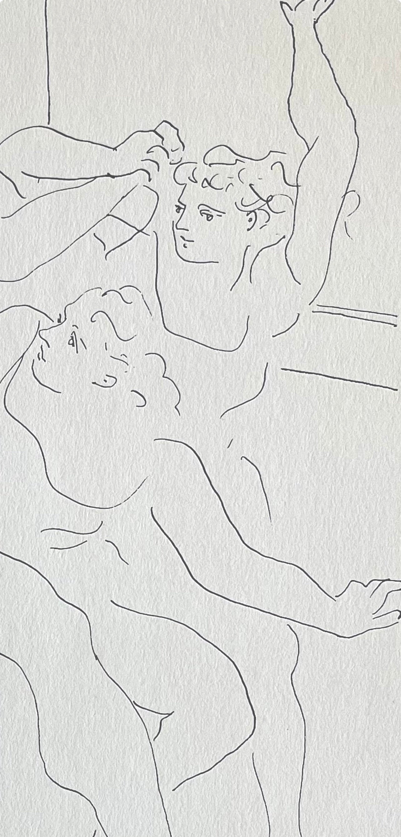 Pablo Picasso, Four Ballet Dancers (Orozco 95), Picasso: Fifteen Drawings, Lithograph