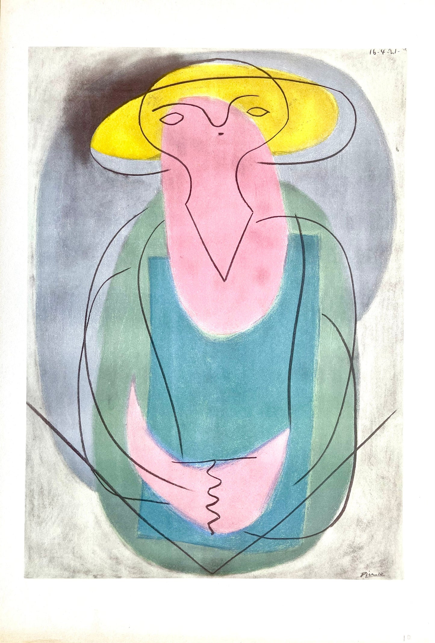 Pablo Picasso, Portrait Of A Lady (Orozco 95), Picasso: Fifteen Drawings, Lithograph