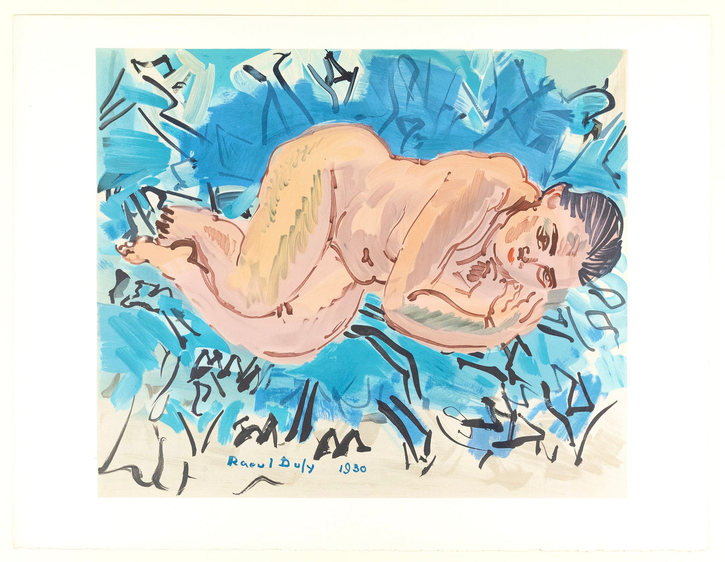 Raoul Dufy, Nu Couch, Raoul Dufy, Collection Pierre Lvy, Lithograph