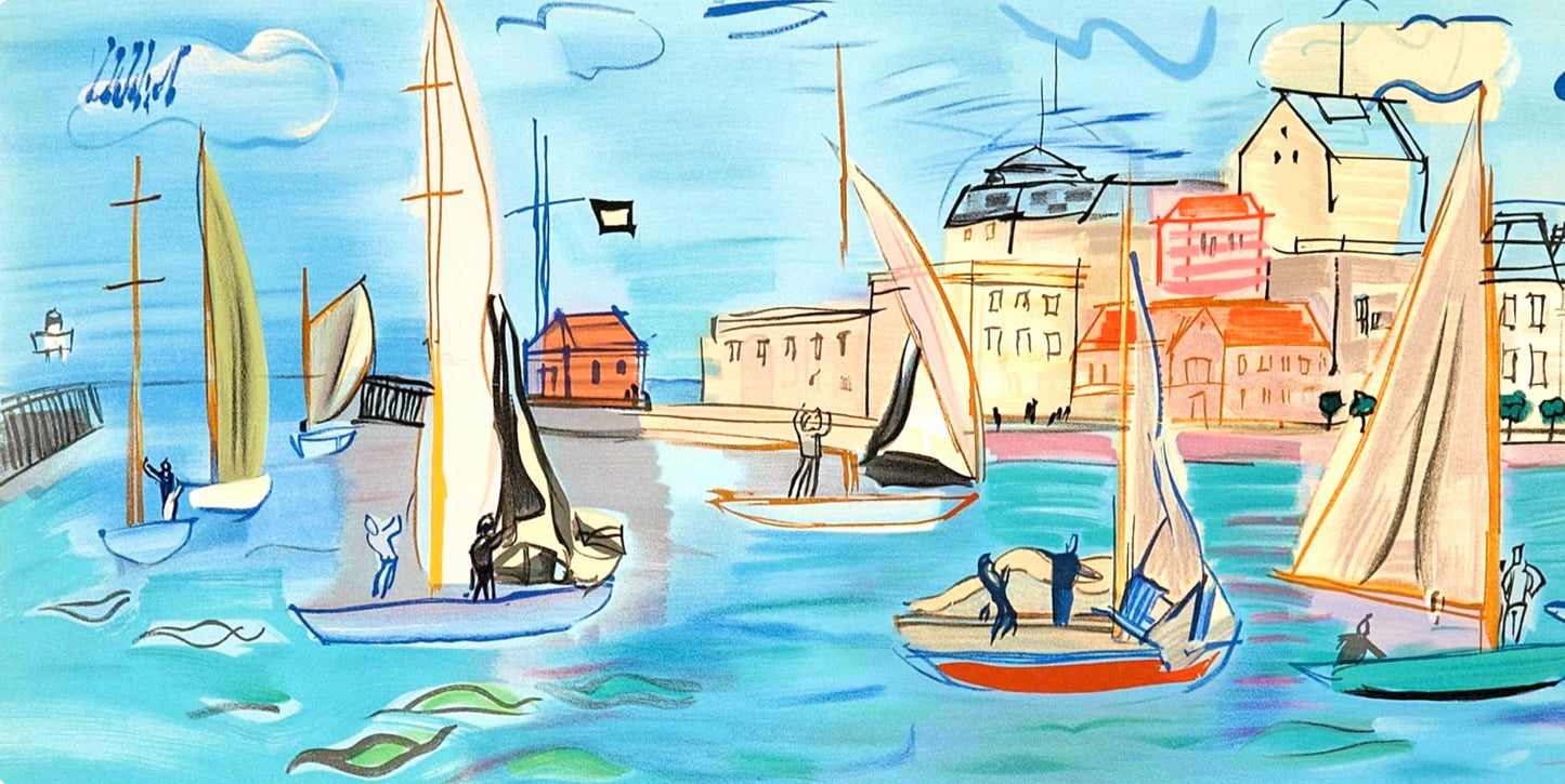 Raoul Dufy, Les Rgates, Raoul Dufy, Collection Pierre Lvy, Lithograph