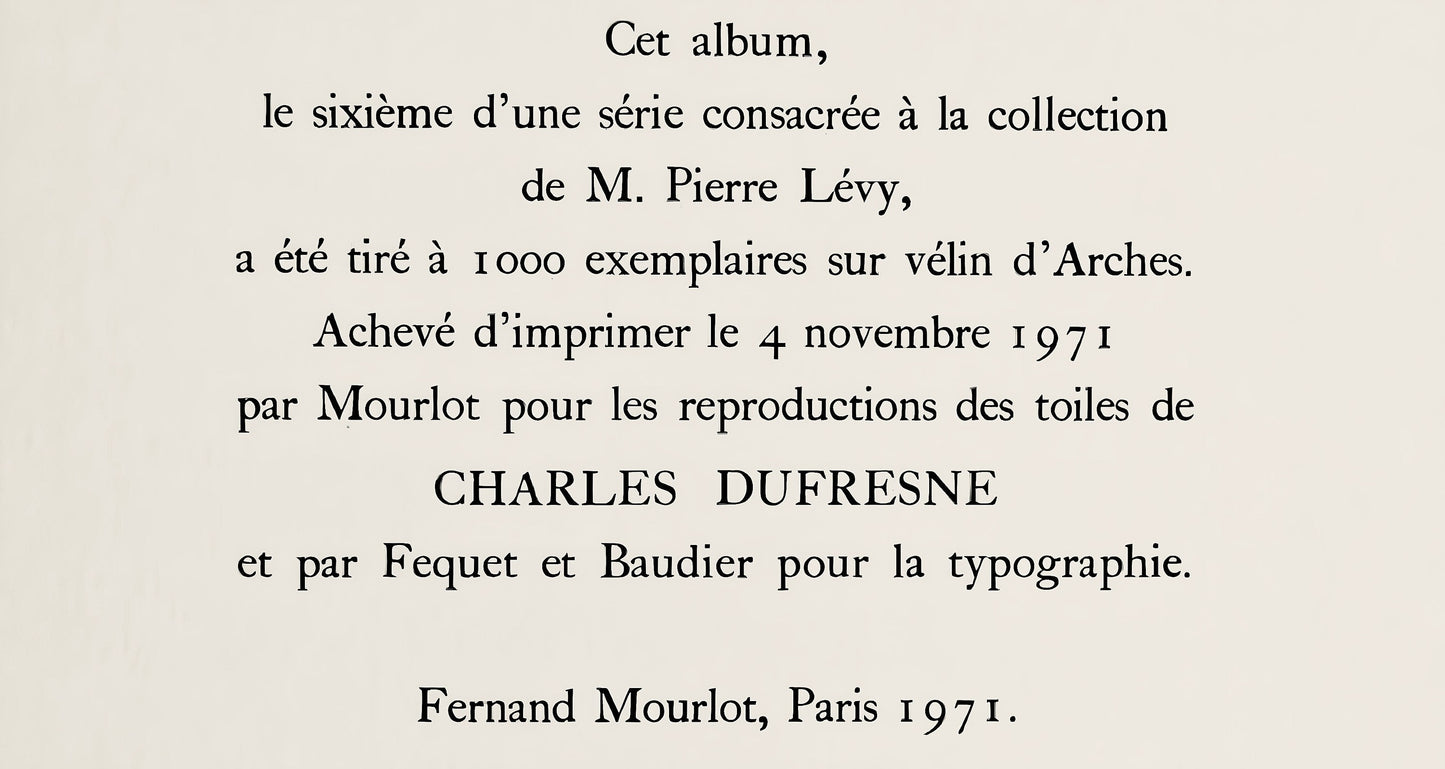 Charles Dufresne, Nature Morte Aux Fruits, Dufresne, Collection Pierre Lvy, Lithograph