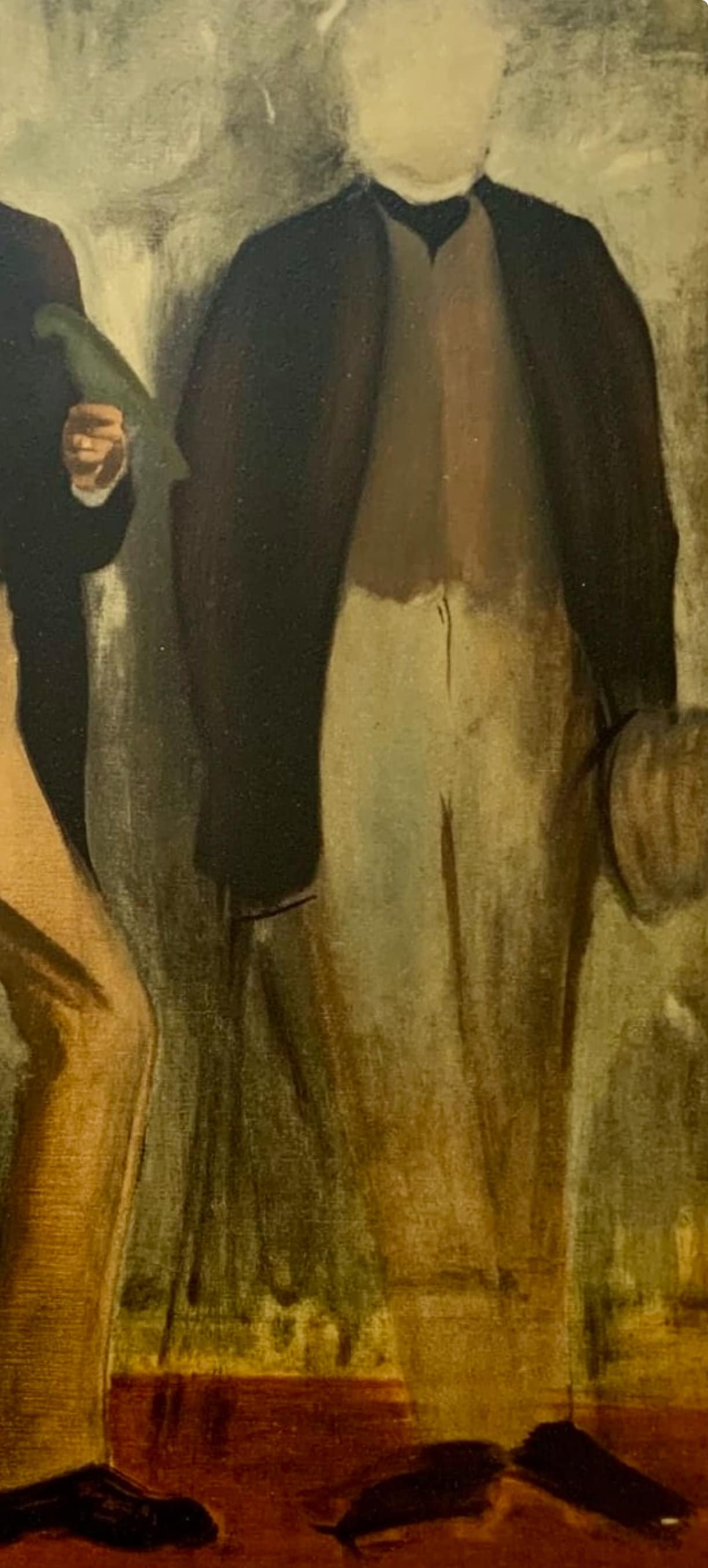 Edgar Degas, Deux Hommes En Pied, Les Ralistes Lyriques, Collection Pierre Lvy, Lithograph