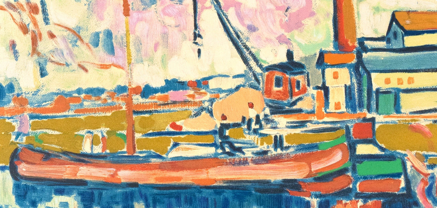 Maurice De Vlaminck, Paysage Chatou, Fauves, Collection Pierre Lvy, Lithograph