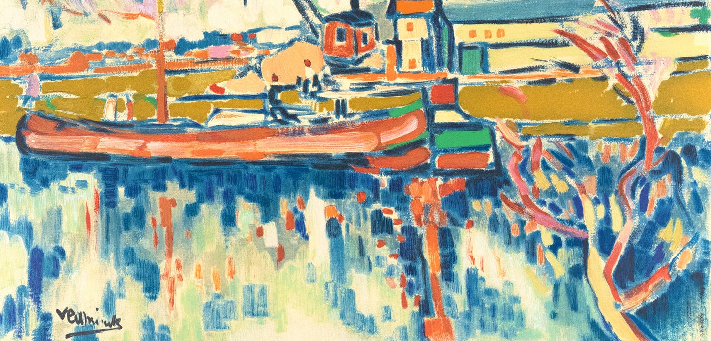 Maurice De Vlaminck, Paysage Chatou, Fauves, Collection Pierre Lvy, Lithograph