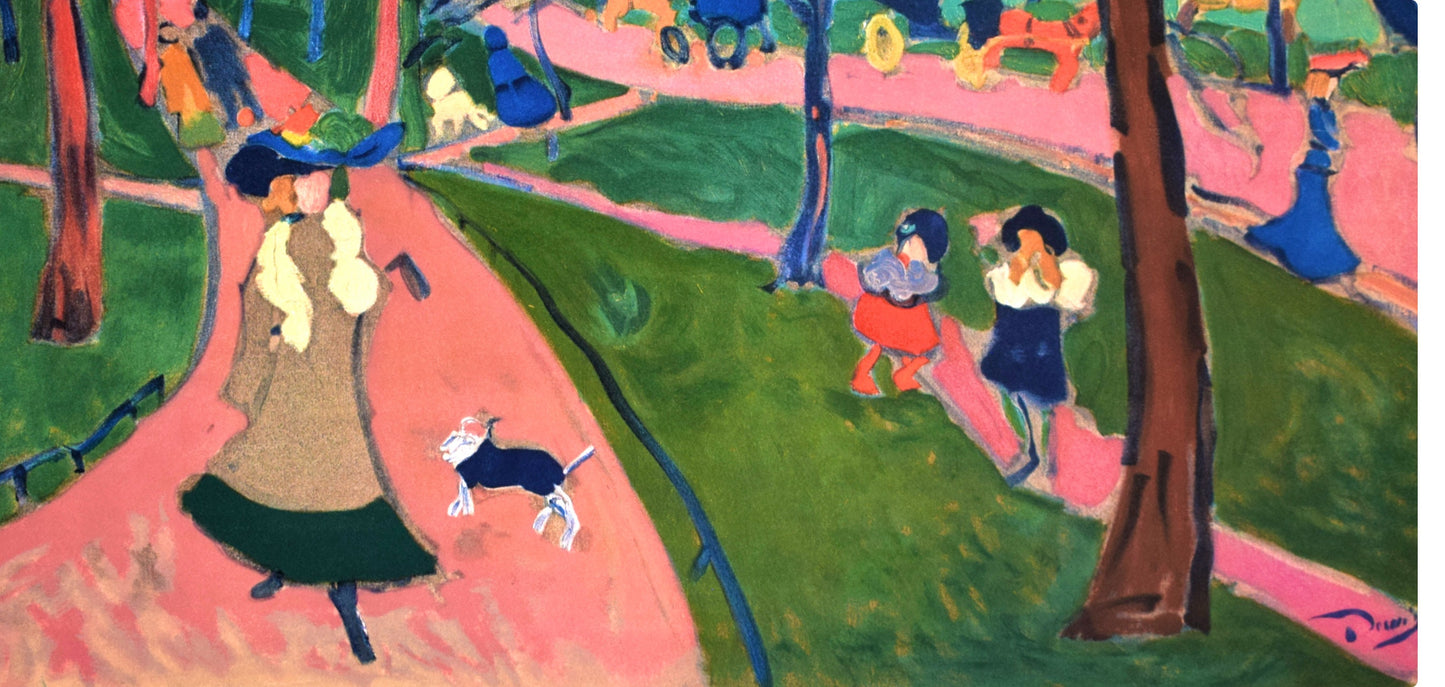 Andr Derain, Hyde Park, Fauves, Collection Pierre Lvy, Lithograph