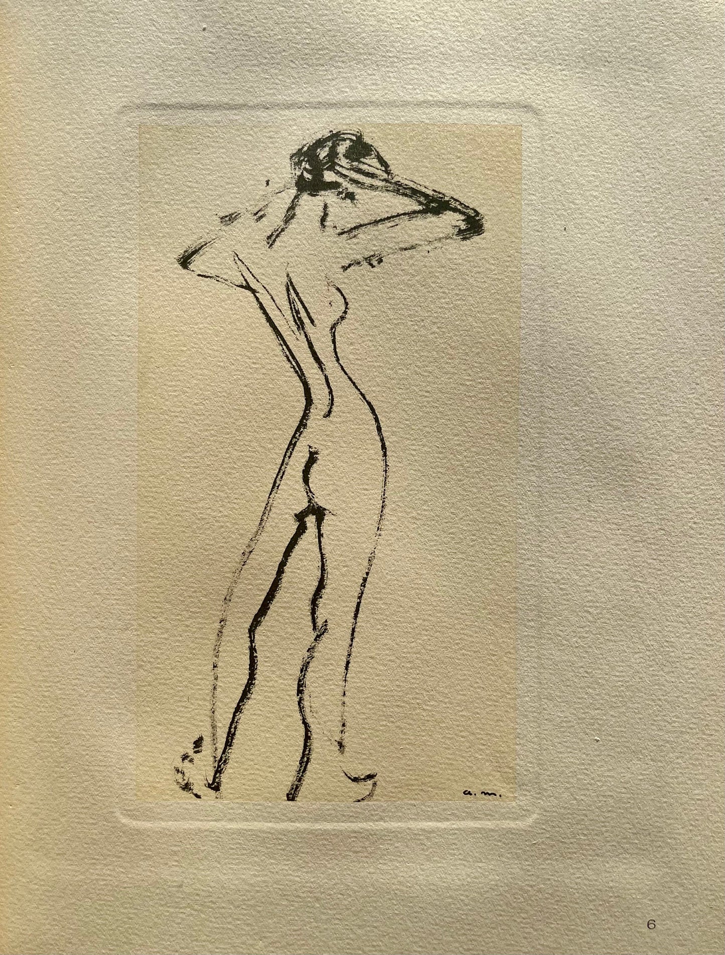 Albert Marquet, Femme Se Coiffant, Marquet, Lithograph