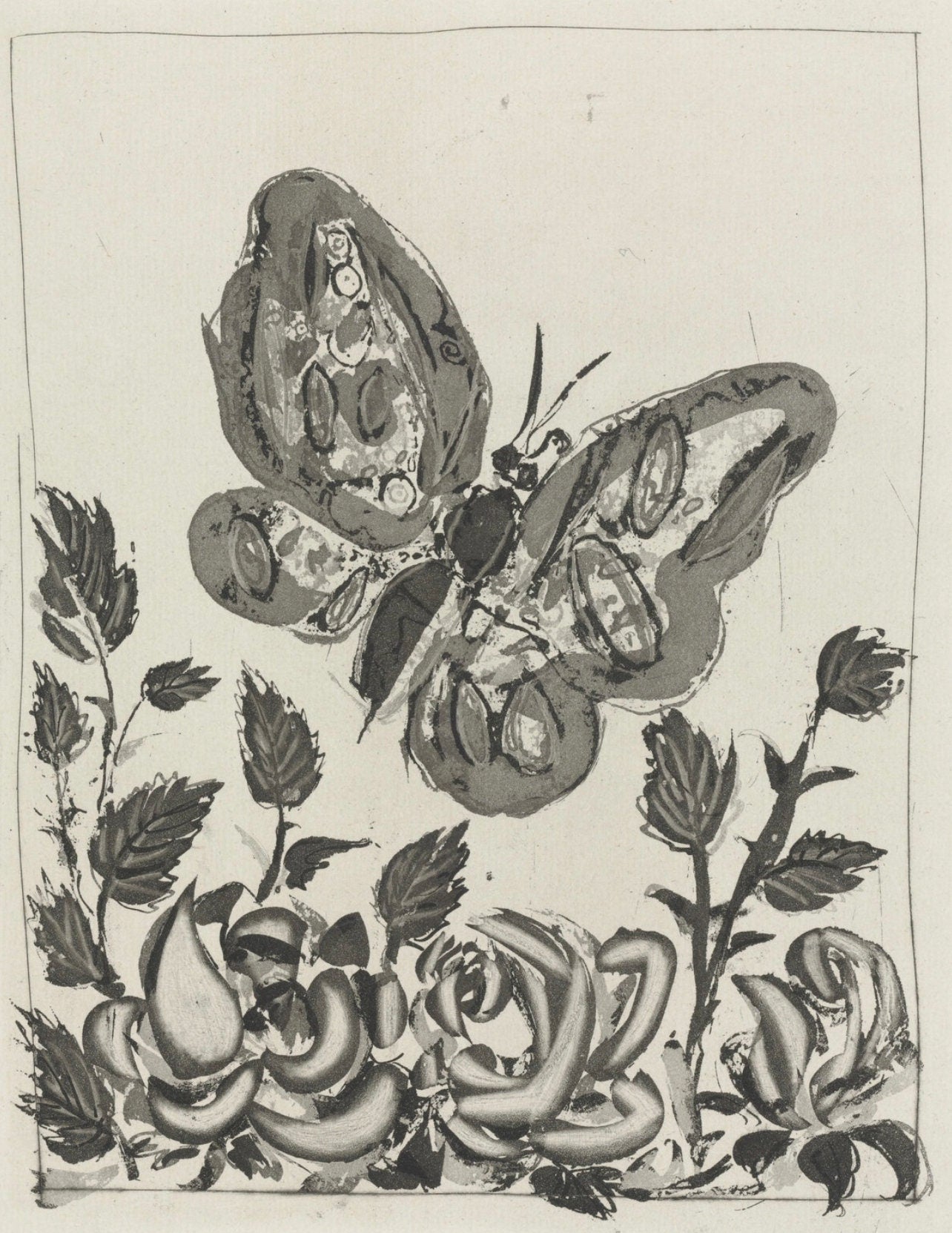 Pablo Picasso, Le Papillon, Histoire Naturelle, Lithograph