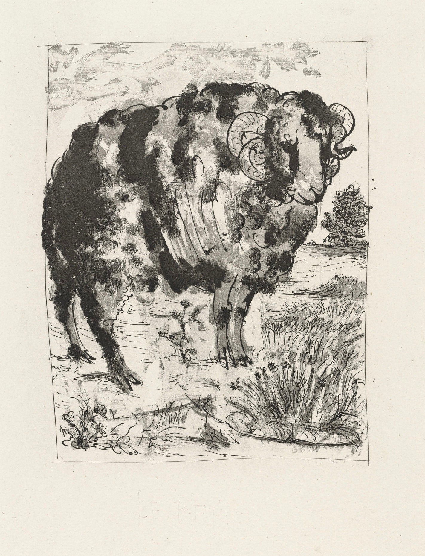 Pablo Picasso, Le Blier, Histoire Naturelle, Lithograph