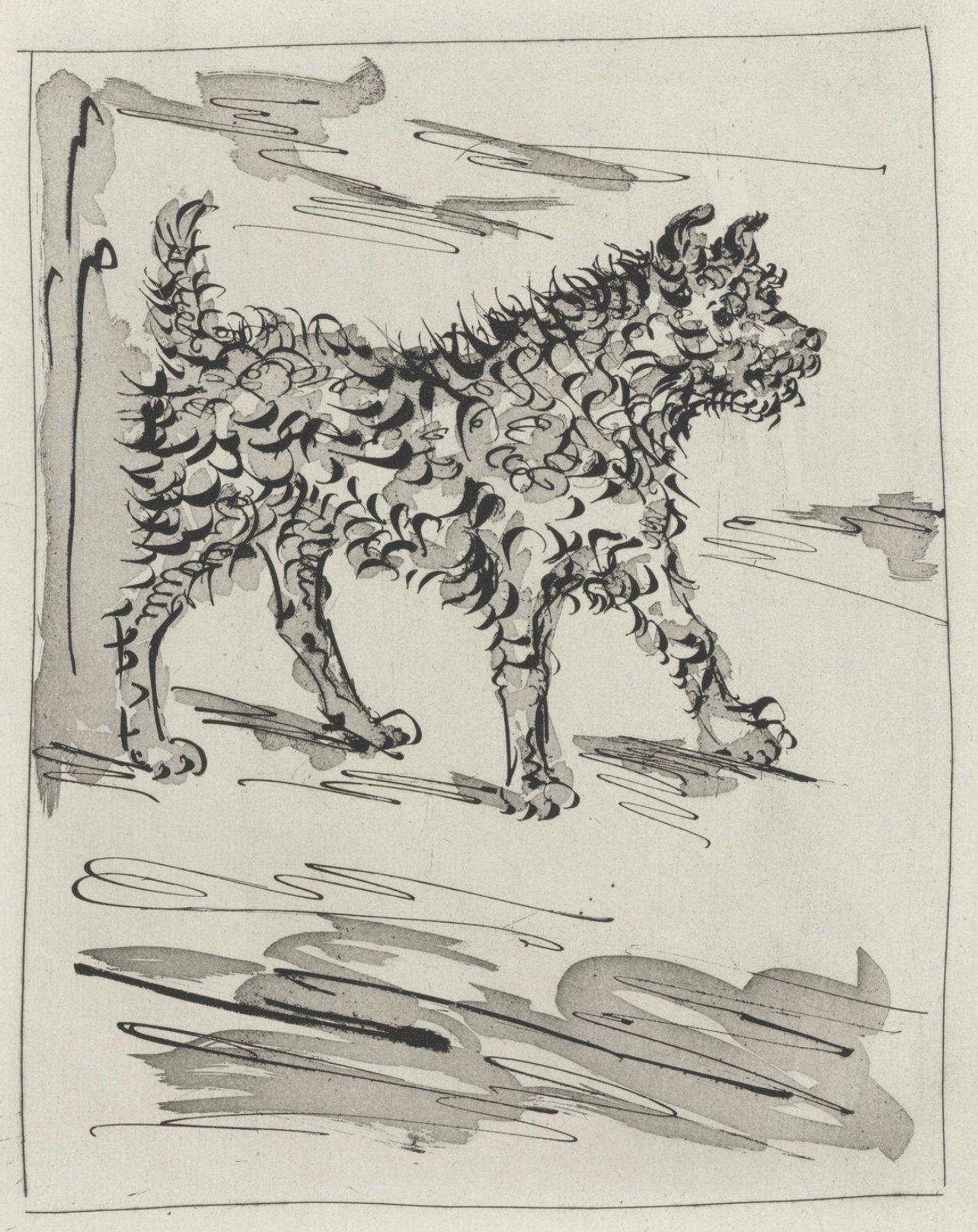 Pablo Picasso, Le Chien, Histoire Naturelle, Lithograph