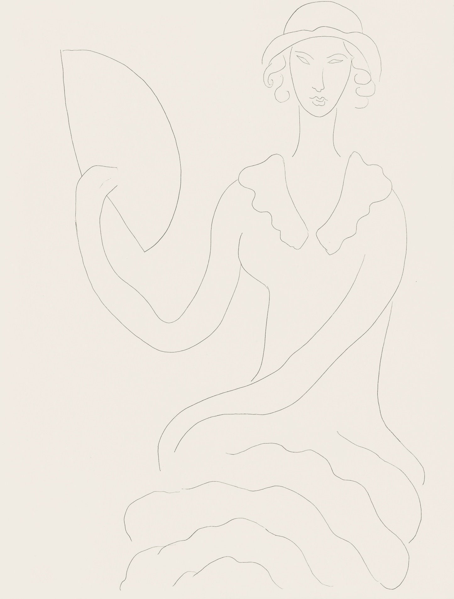 Henri Matisse, Eventail De Madame Mallarm (Madame Mallarm'S Fan), Posies, Lithograph