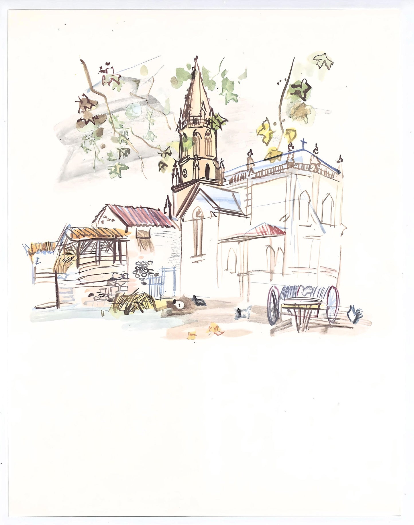 Raoul Dufy, L'Glise De Lestel, Vacances Forces