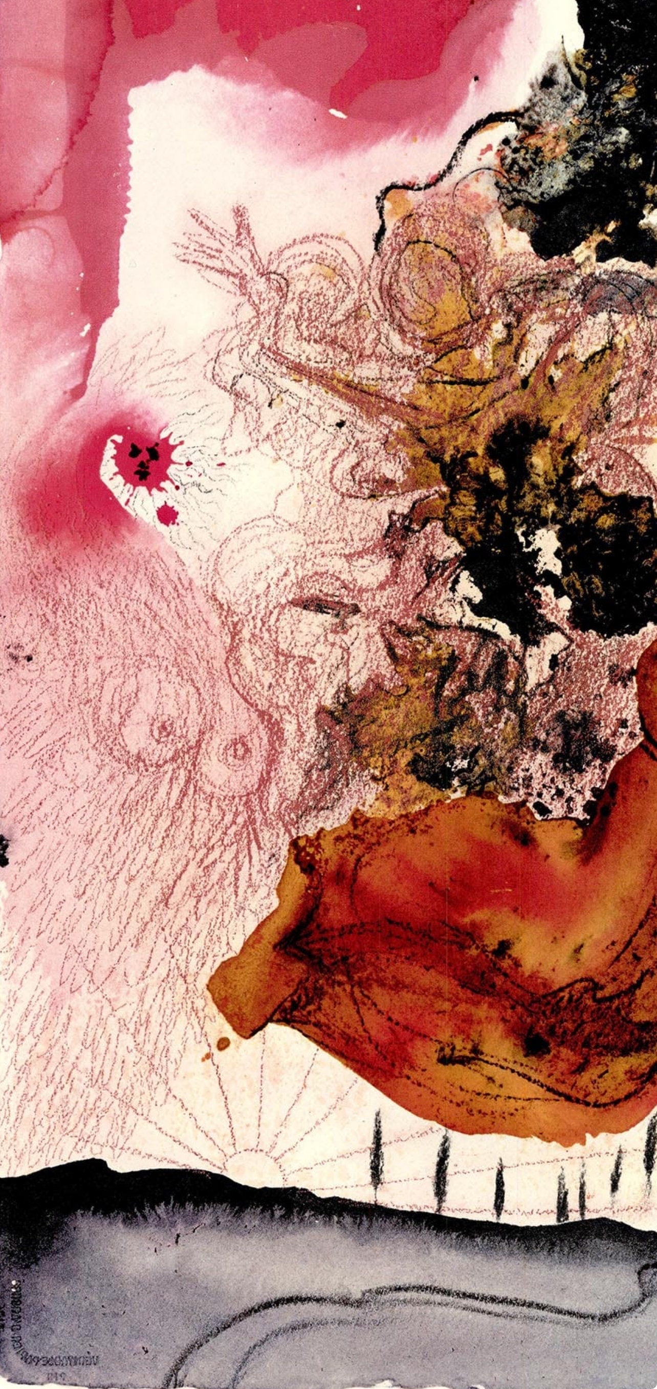 Salvador Dali, Composition (Michler/Lpsinger 1600; Field 69-3), Biblia Sacra, Lithograph