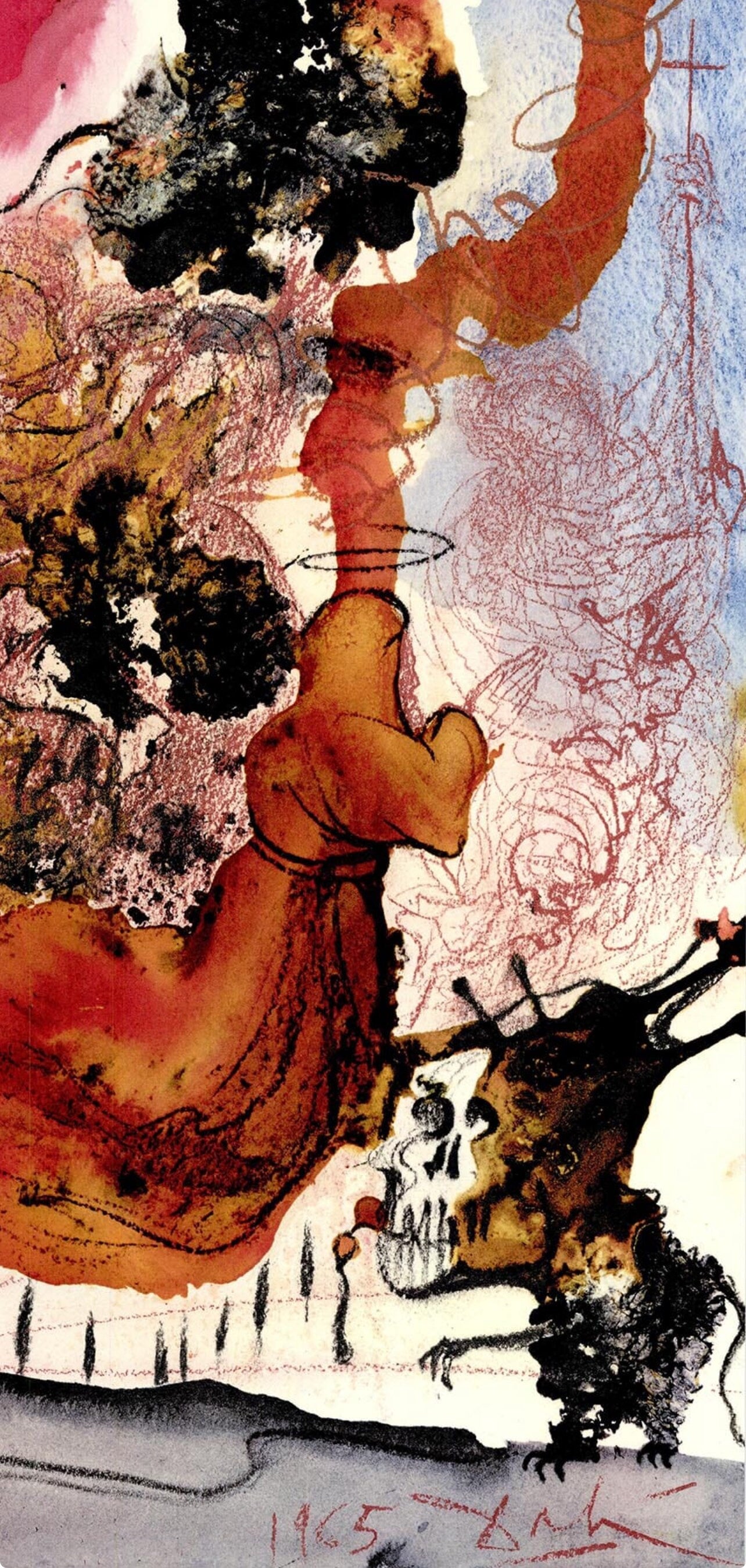 Salvador Dali, Composition (Michler/Lpsinger 1600; Field 69-3), Biblia Sacra, Lithograph