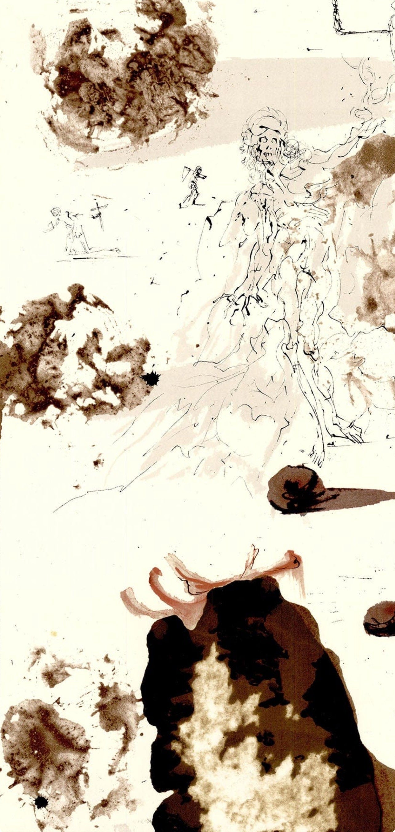 Salvador Dali, Composition (Michler/Lpsinger 1600; Field 69-3), Biblia Sacra, Lithograph