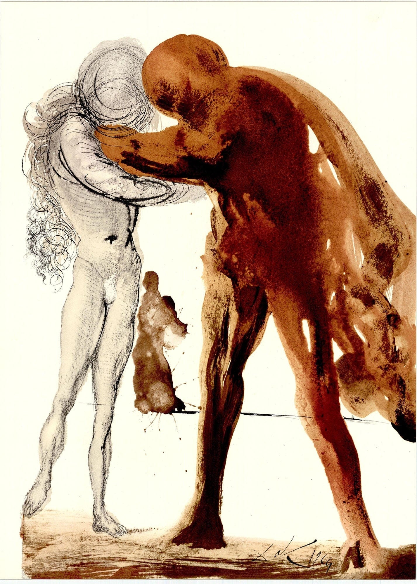 Salvador Dali, Composition (Michler/Lpsinger 1600; Field 69-3), Biblia Sacra, Lithograph