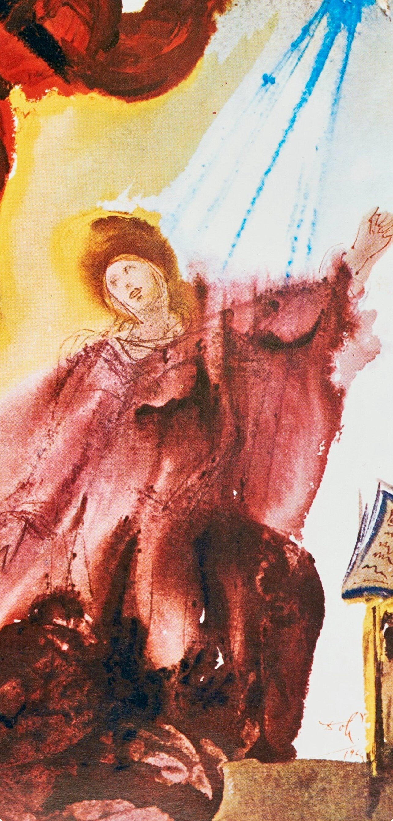 Salvador Dali, Composition (Michler/Lpsinger 1600; Field 69-3), Biblia Sacra, Lithograph