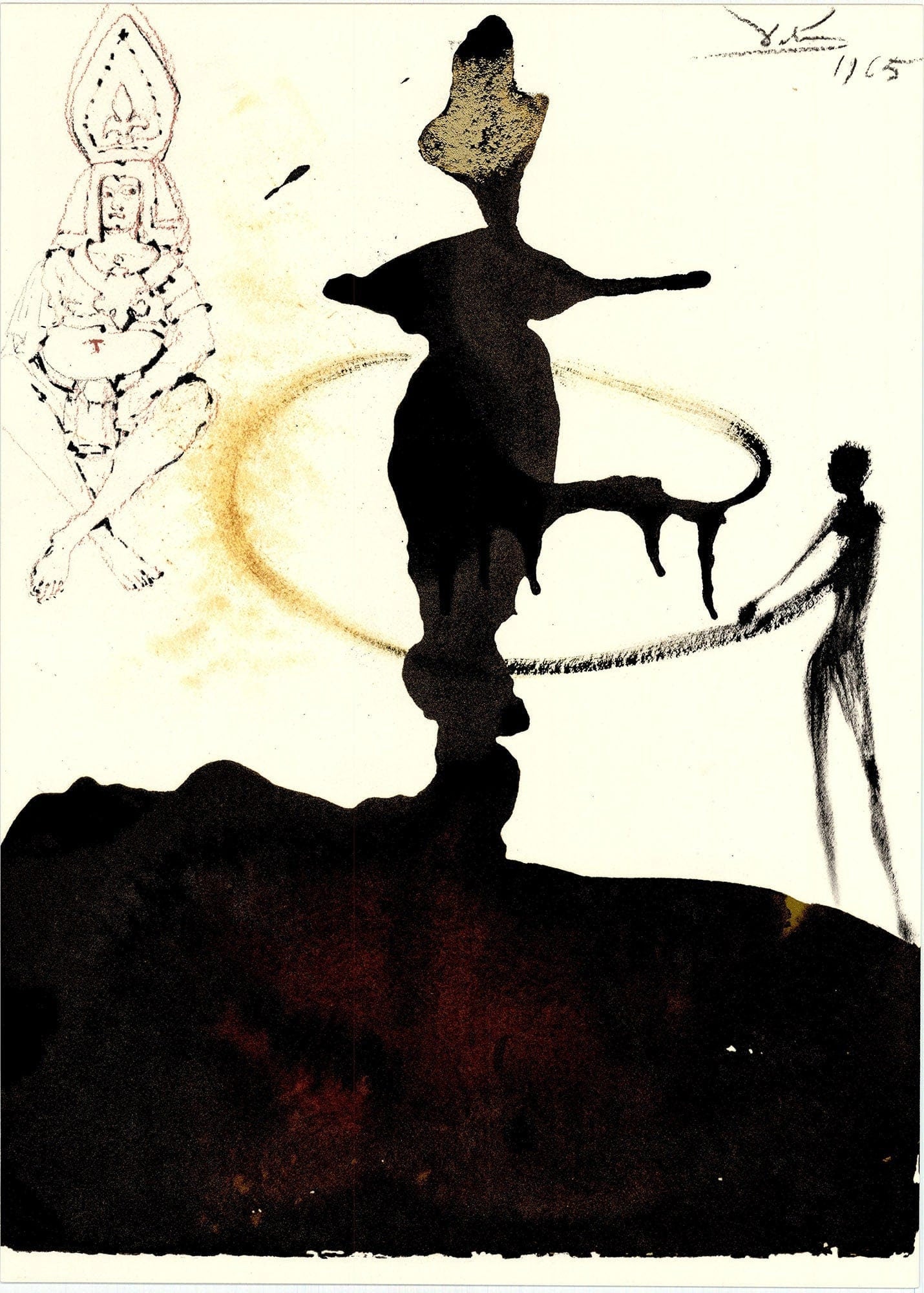 Salvador Dali, Composition (Michler/Lpsinger 1600; Field 69-3), Biblia Sacra, Lithograph