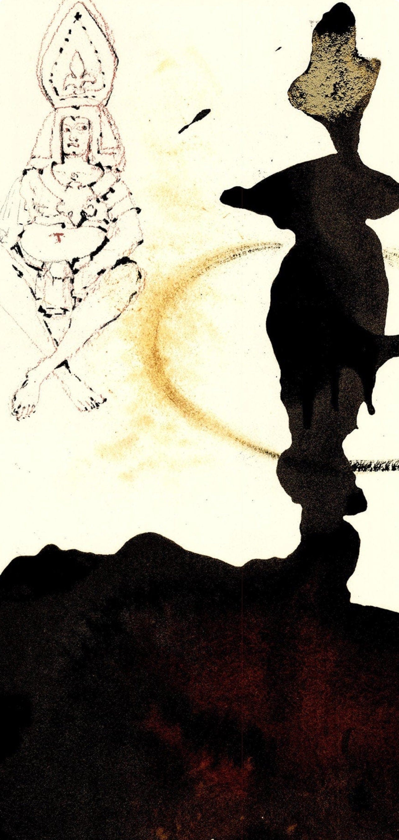 Salvador Dali, Composition (Michler/Lpsinger 1600; Field 69-3), Biblia Sacra, Lithograph