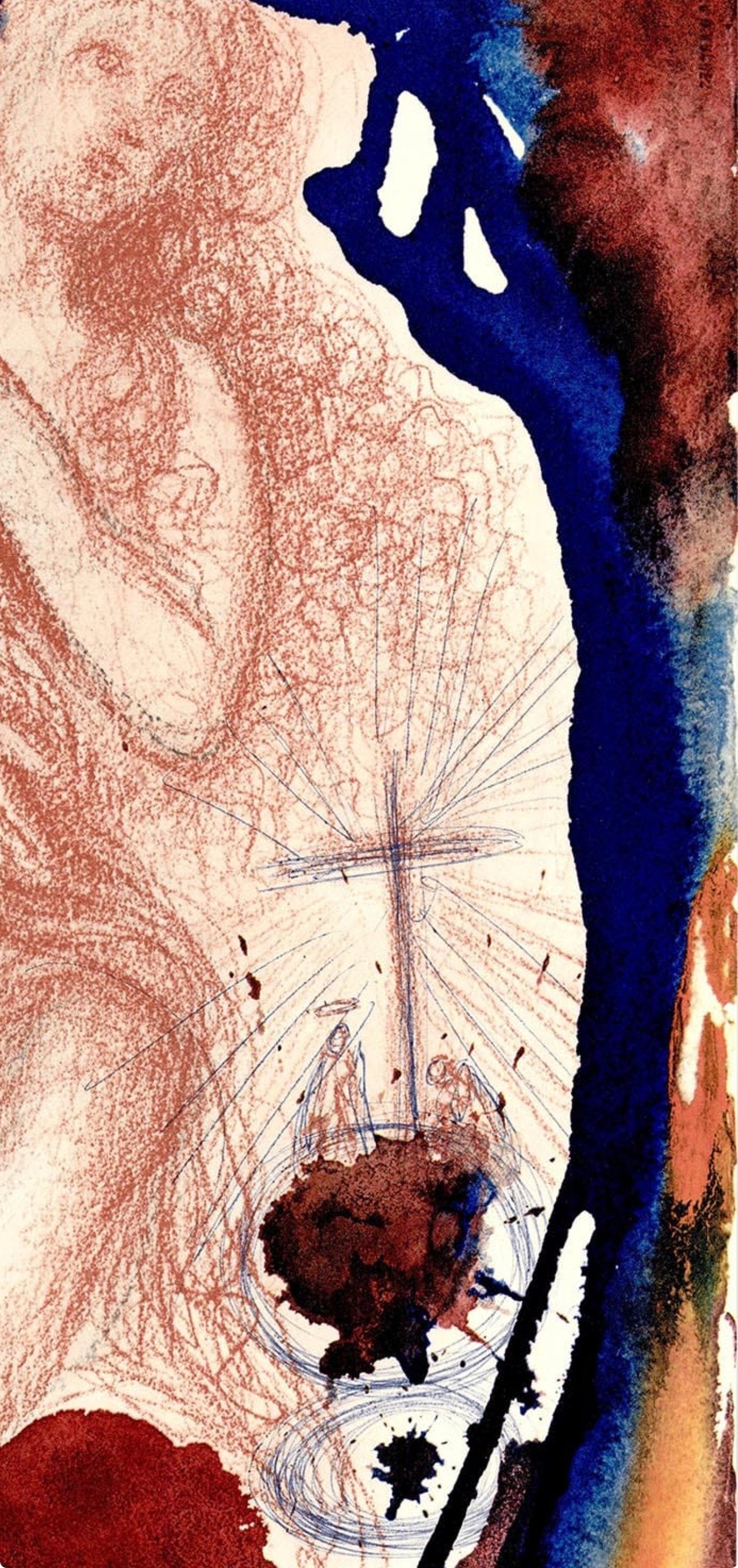 Salvador Dali, Composition (Michler/Lpsinger 1600; Field 69-3), Biblia Sacra, Lithograph