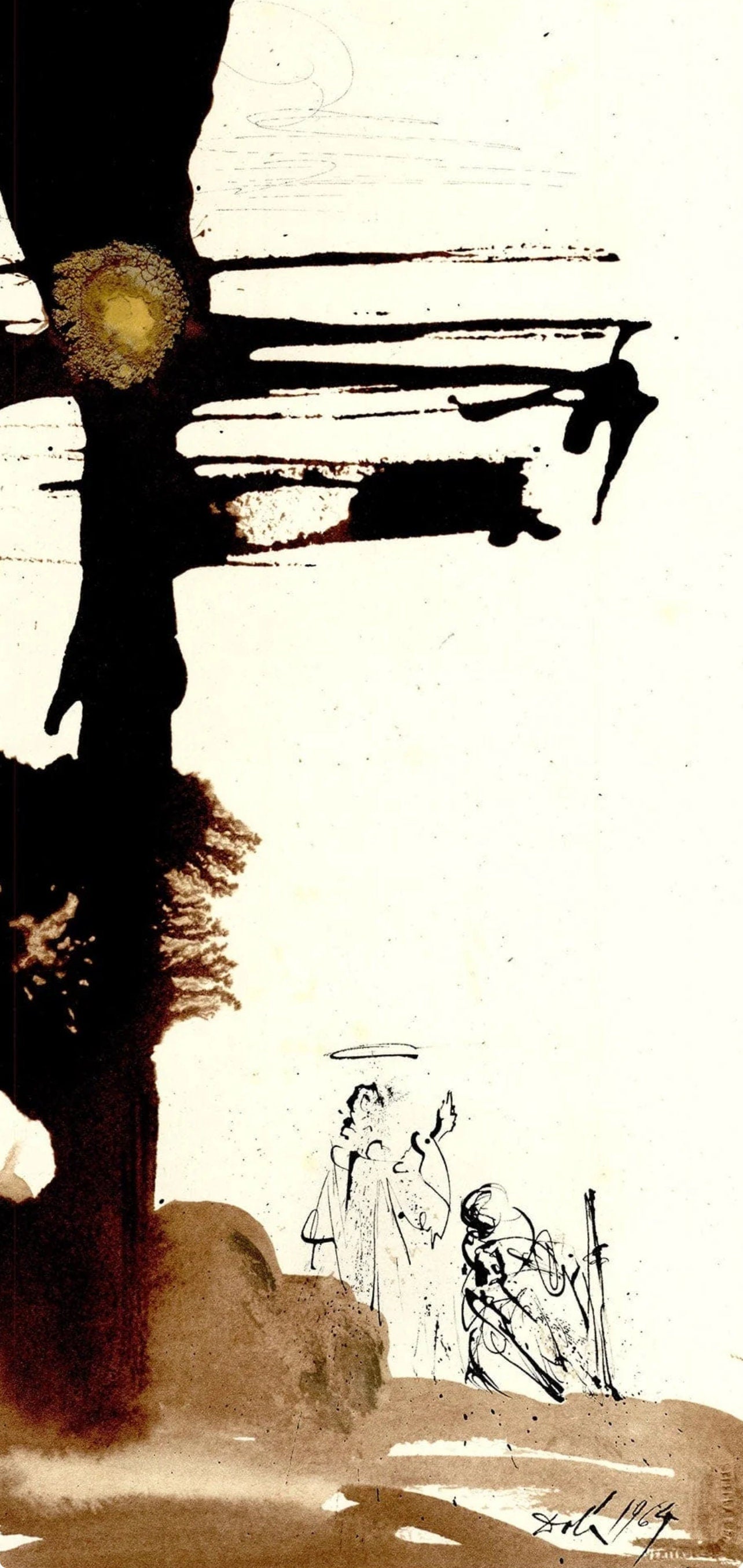 Salvador Dali, Composition (Michler/Lpsinger 1600; Field 69-3), Biblia Sacra, Lithograph