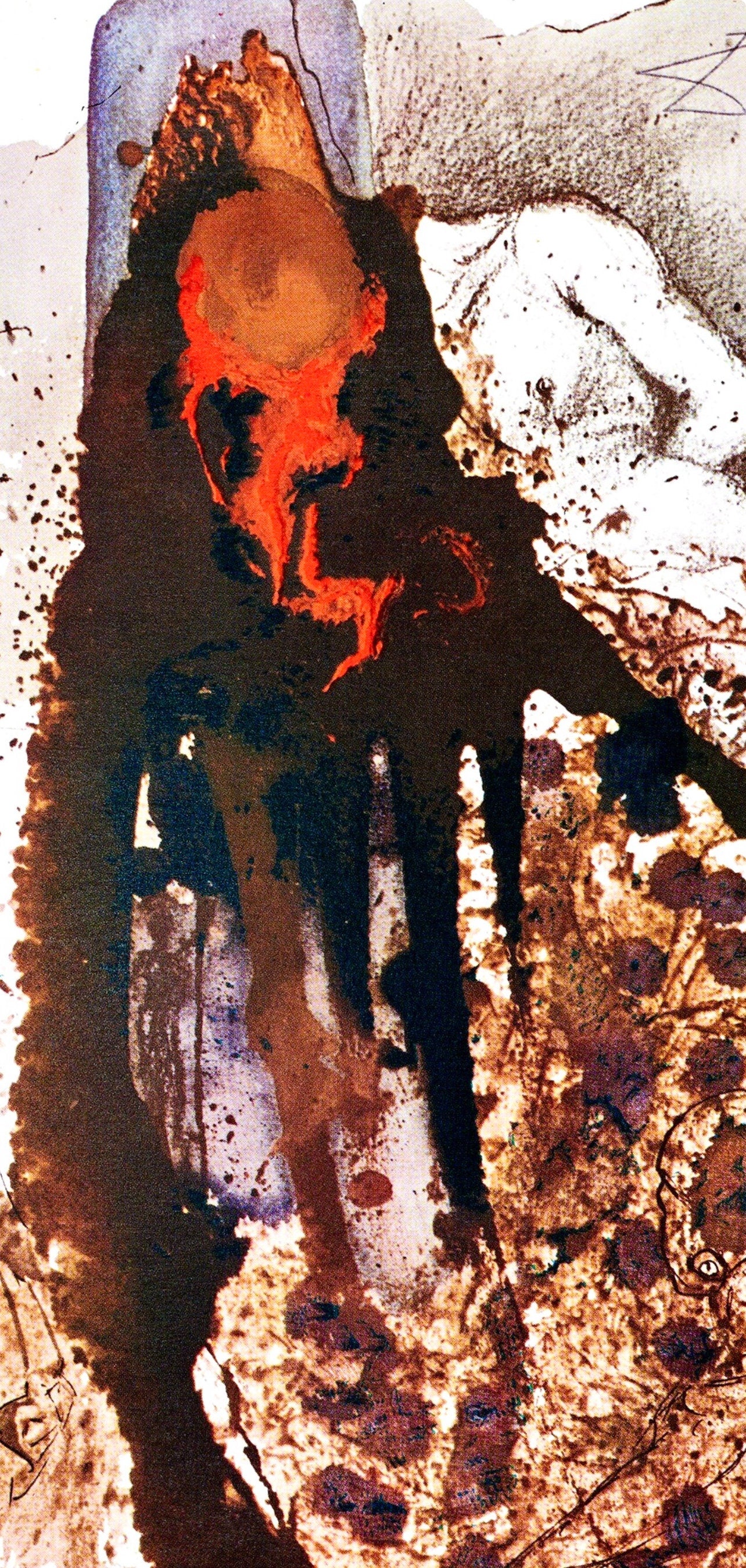 Salvador Dali, Composition (Michler/Lpsinger 1600; Field 69-3), Biblia Sacra, Lithograph