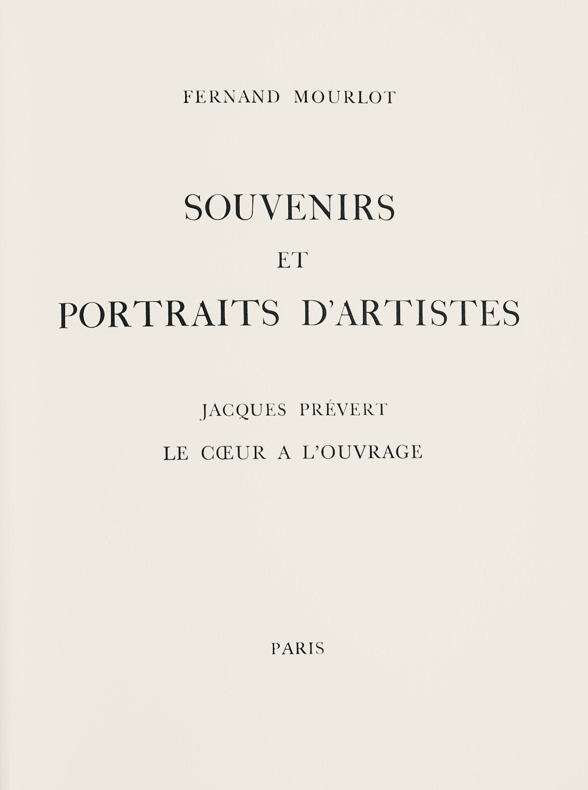 Jacques Villon, Portrait D'Une Jeune Fille, Souvenirs Et Portraits D'Artistes, Lithograph