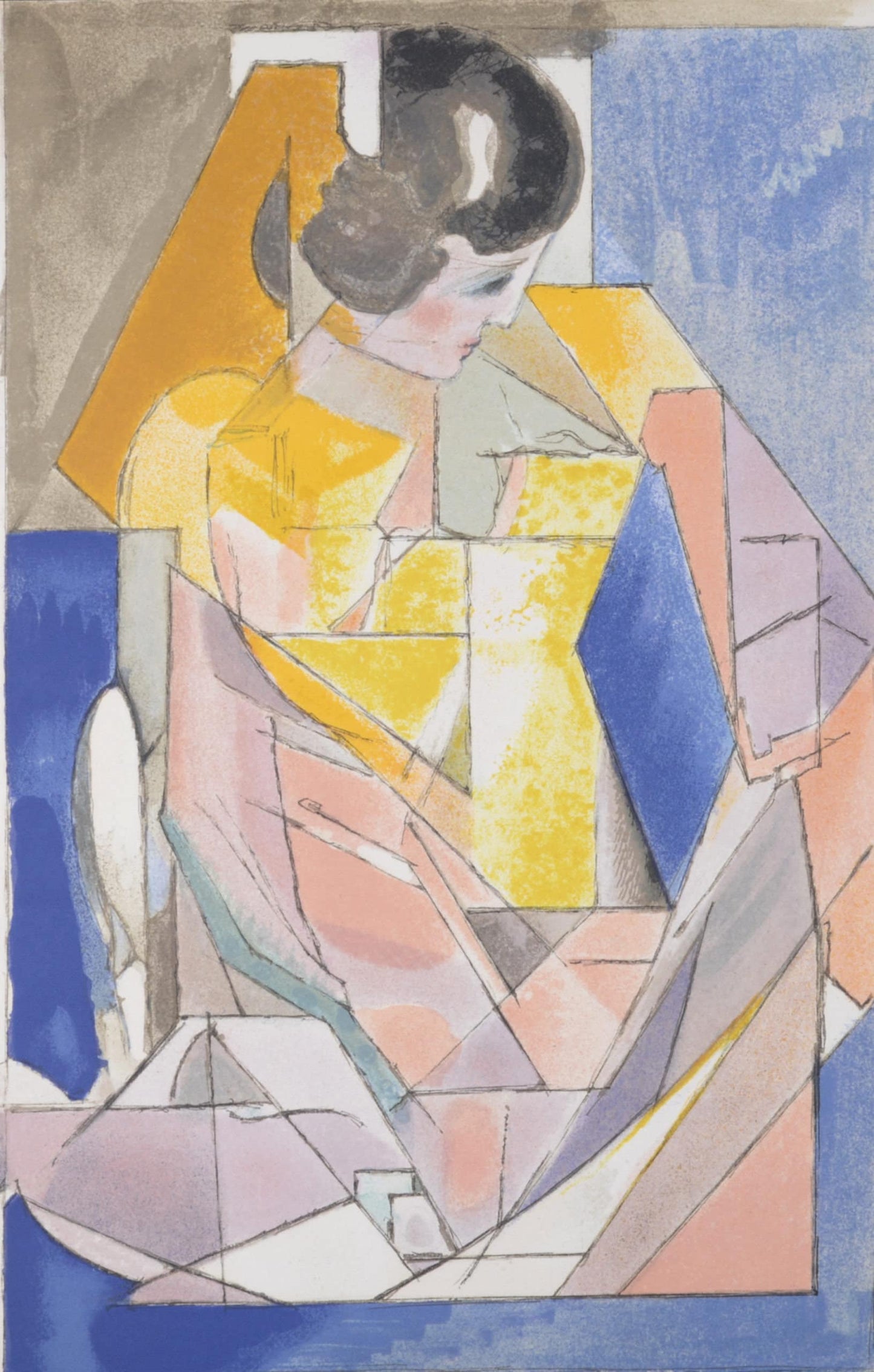 Jacques Villon, Portrait D'Une Jeune Fille, Souvenirs Et Portraits D'Artistes, Lithograph