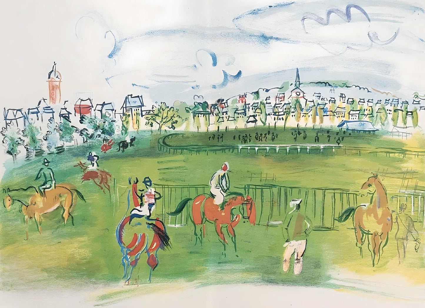 Raoul Dufy, Composition, Les Ctes Normandes, Lithograph