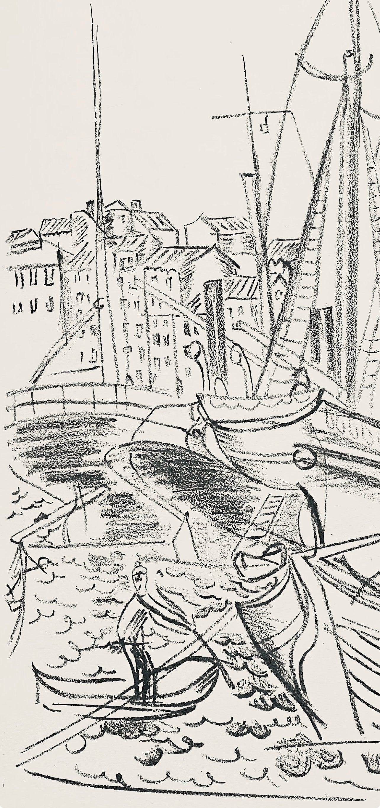 Raoul Dufy, Composition, Les Ctes Normandes, Lithograph