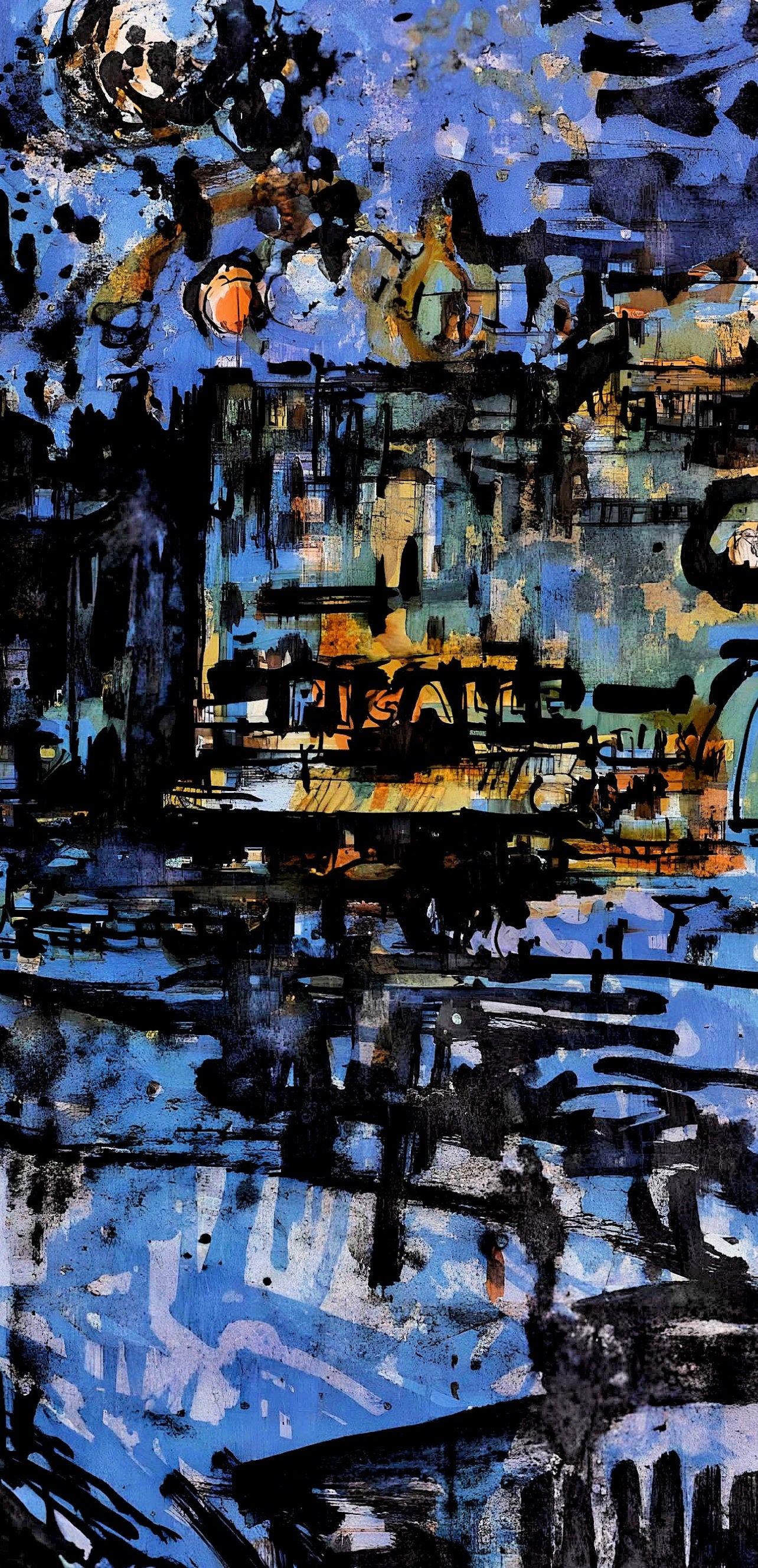 Jean Yves Commre, Place Pigalle La Nuit, Panorama De Paris, Au Temps De Paris Seine, Lithograph