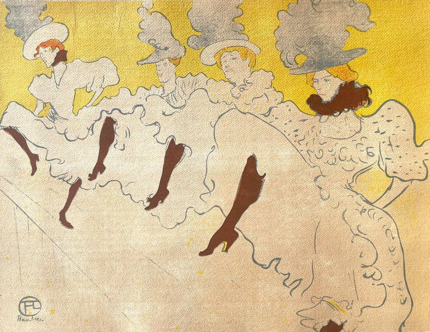 Henri De Toulouse-Lautrec, La Troupe De Mademoiselle Eglantine, Tlautrec, Philadelphia Museum Of