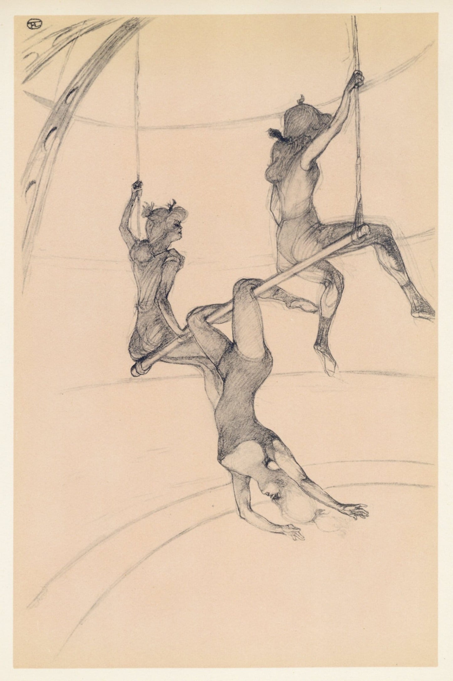 Henri De Toulouse-Lautrec, Le Trapeze Volant, The Circus By Toulouse-Lautrec, Lithograph