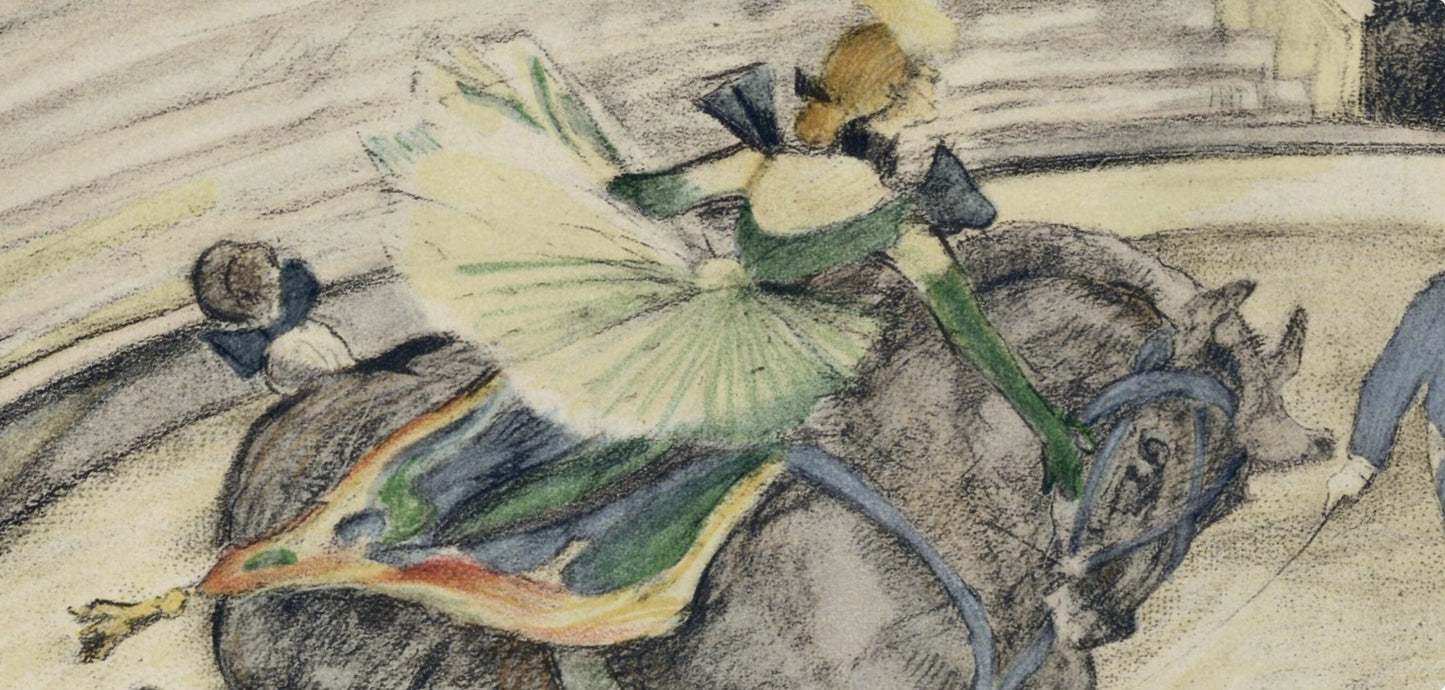 Henri De Toulouse-Lautrec, Travail Sur Le Panneau, The Circus By Toulouse-Lautrec, Lithograph