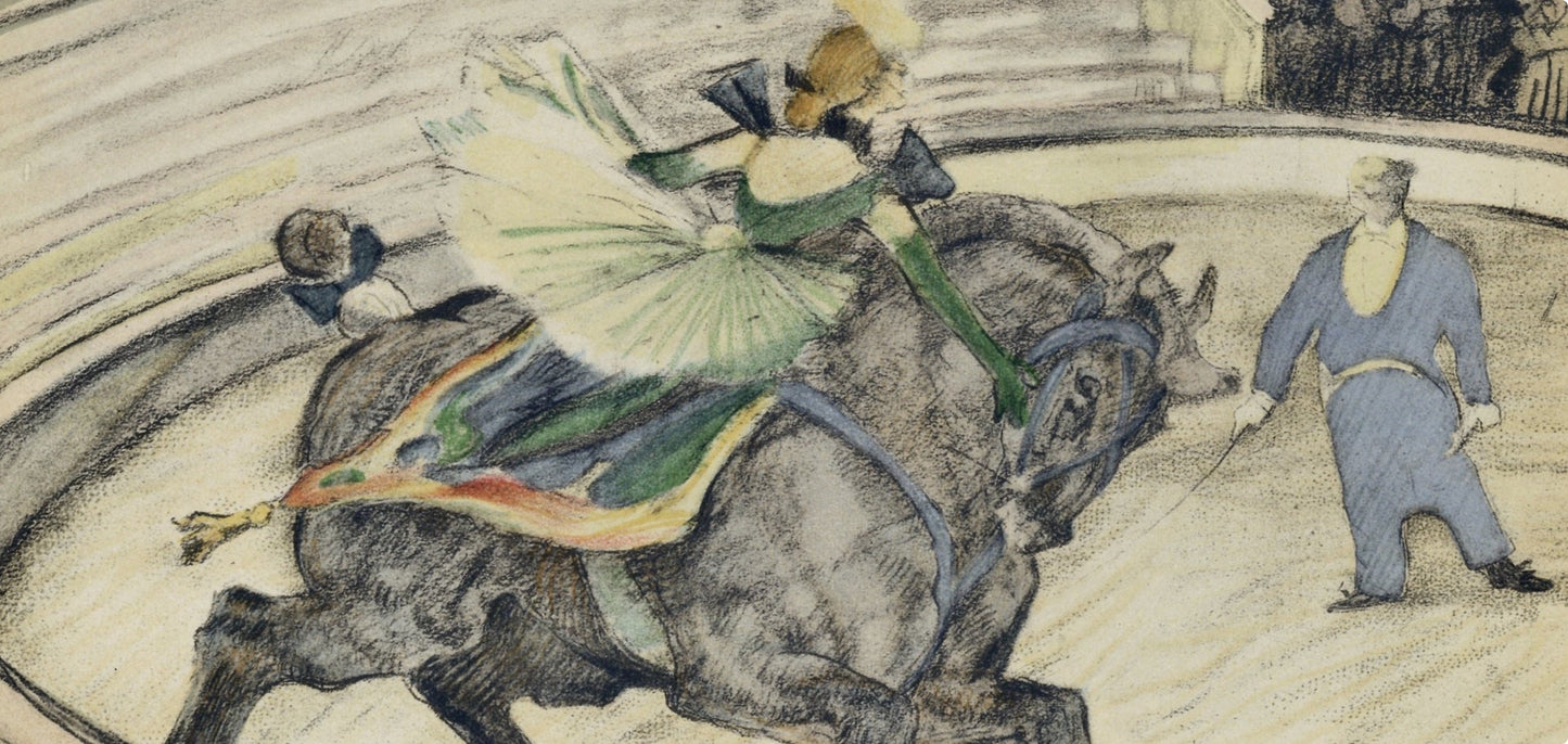 Henri De Toulouse-Lautrec, Travail Sur Le Panneau, The Circus By Toulouse-Lautrec, Lithograph