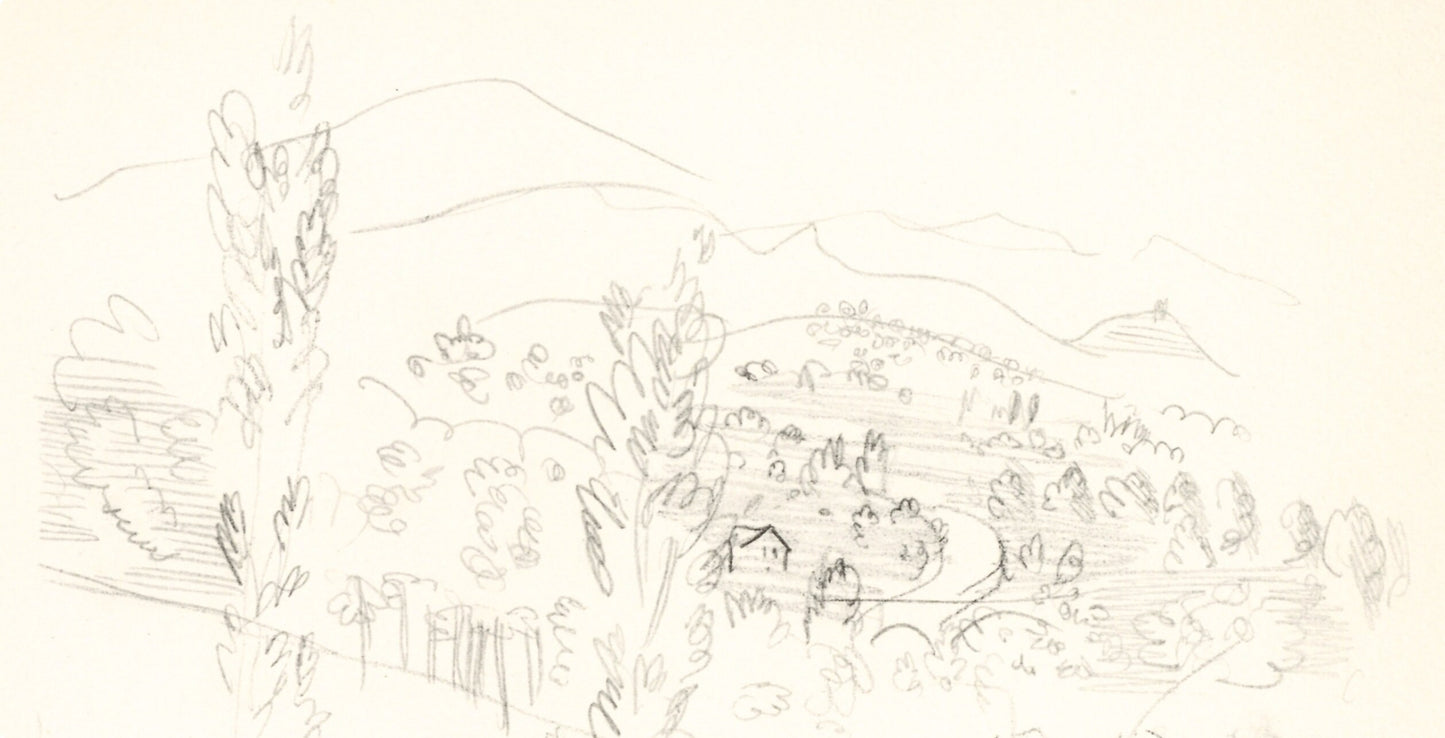 Raoul Dufy, Coteaux En Septembre, Vins, Fleurs Et Flammes, Lithograph