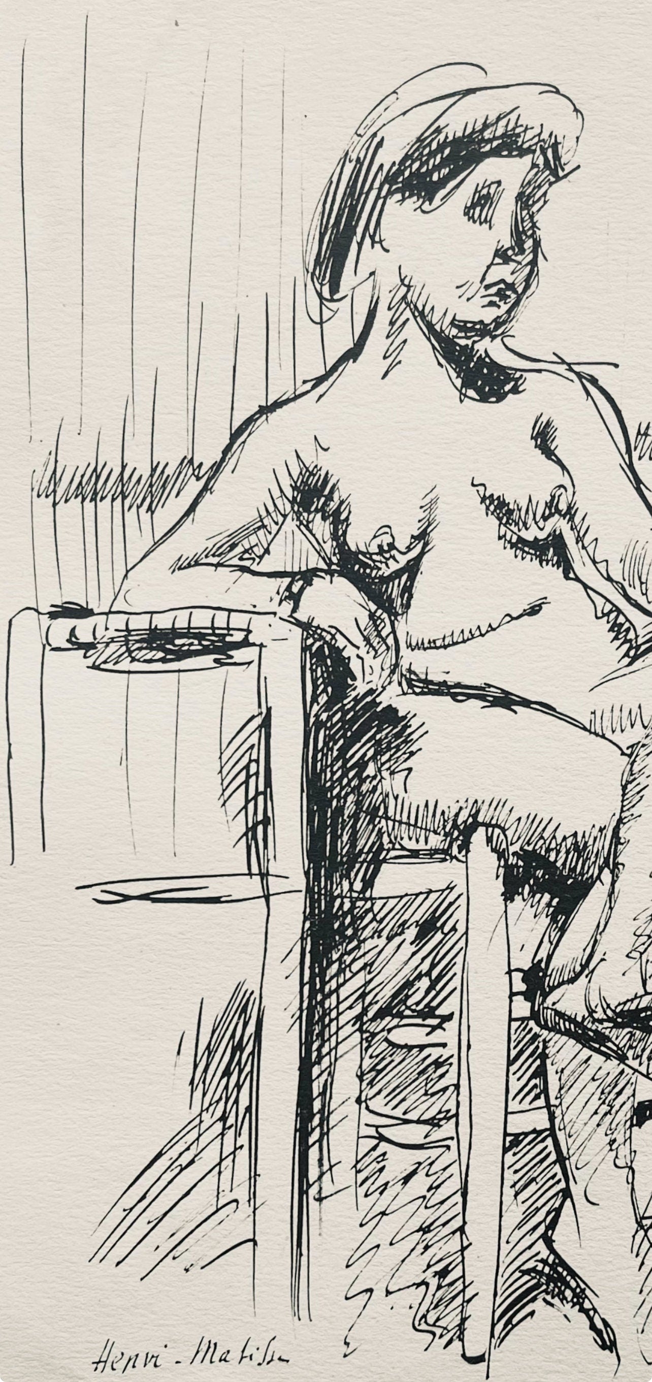 Henri Matisse, Composition (Dutel 3), Dessins De Henri-Matisse, Lithograph