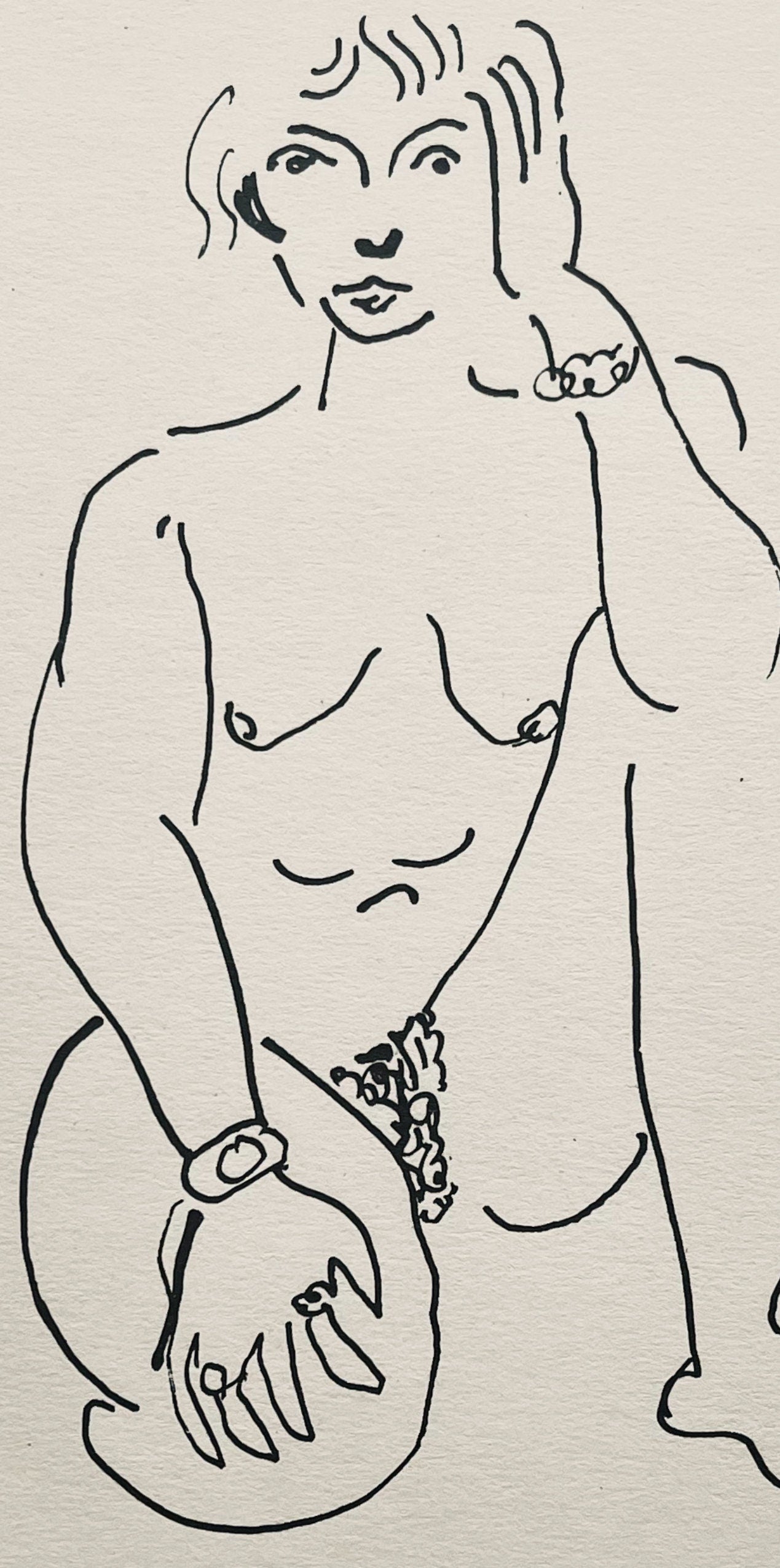 Henri Matisse, Composition (Dutel 3), Dessins De Henri-Matisse, Lithograph